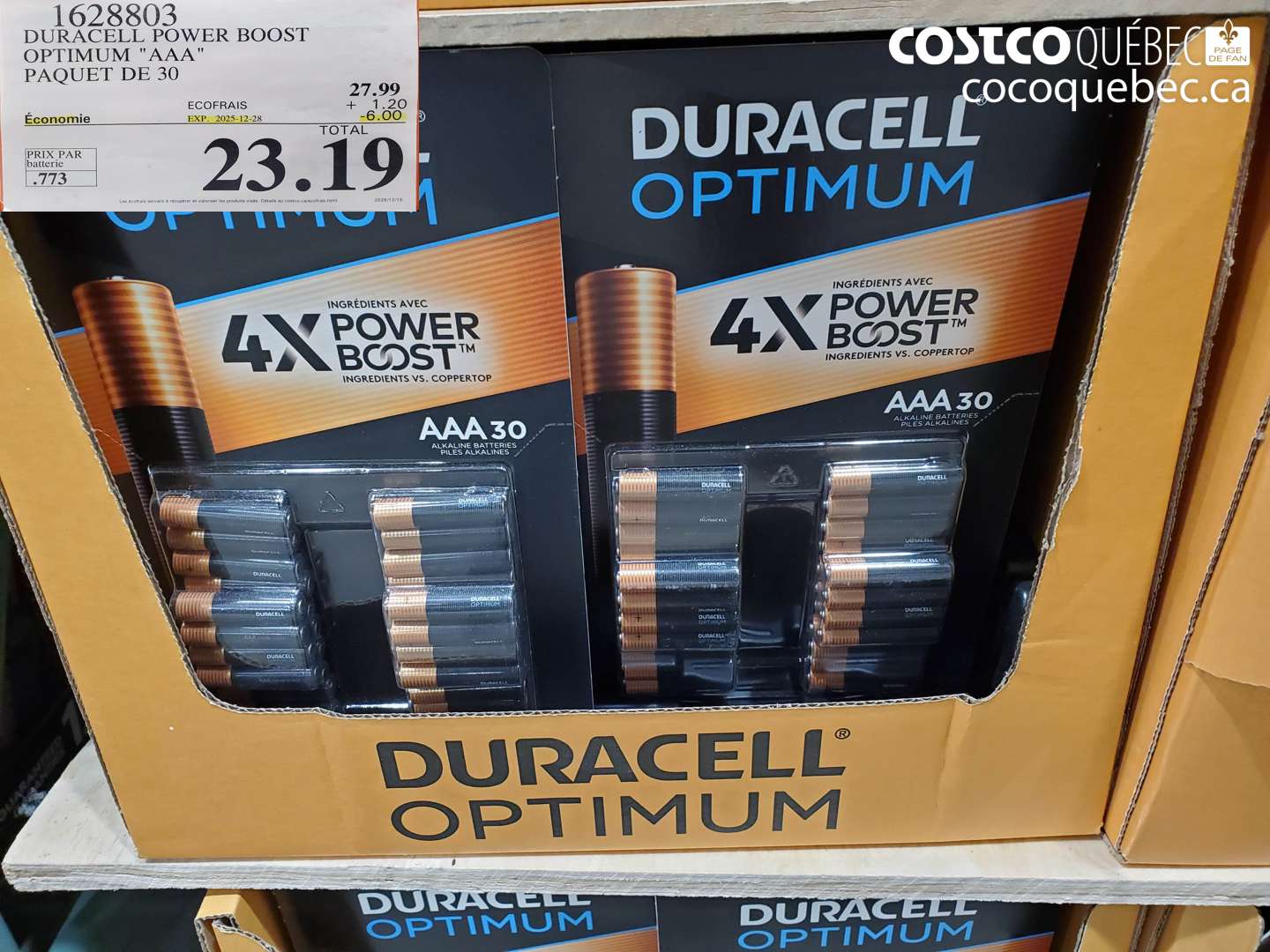 1628803 DURACELL POWER BOOST OPTIMUM 