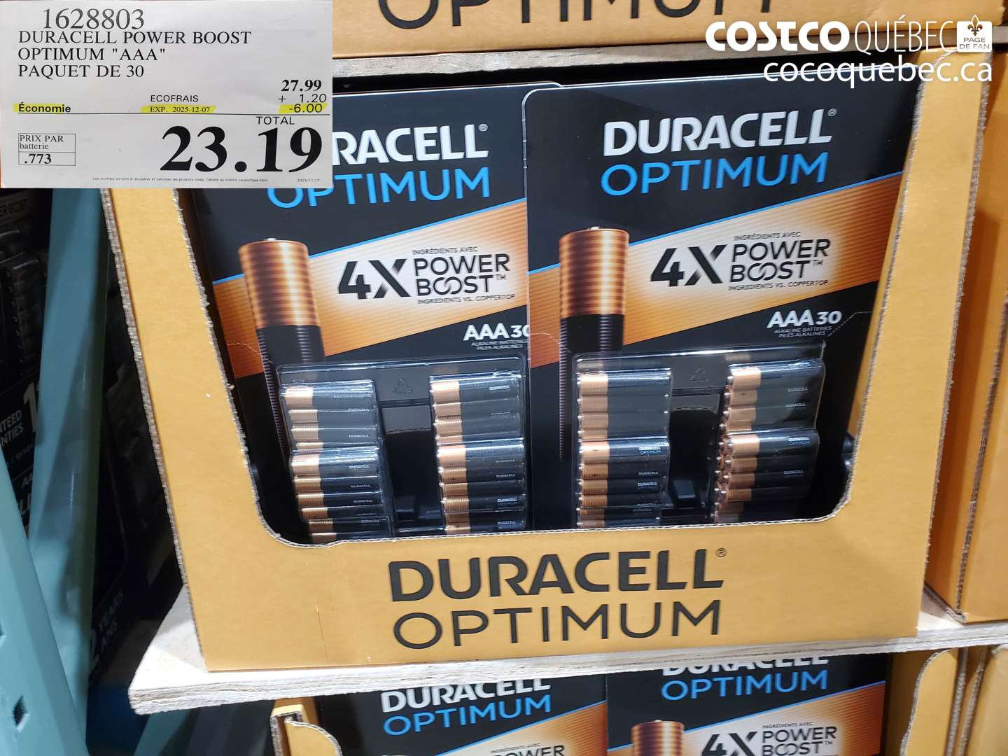 1628803 DURACELL POWER BOOST OPTIMUM 