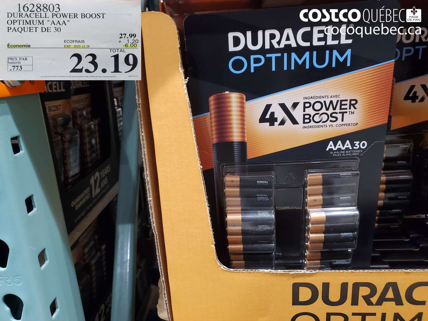 1628803 DURACELL POWER BOOST OPTIMUM 