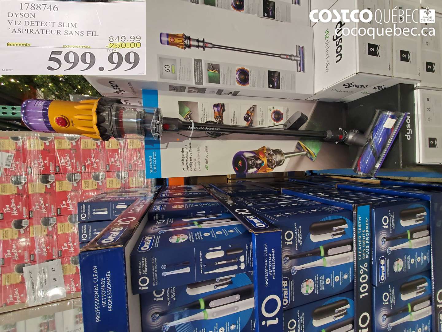 1788746 DYSON V12 DETECT ASPIRATEUR BALAI SANS FIL  ($250.00 INSTANT SAVINGS EXPIRES ON 2025-12-04) $599.99