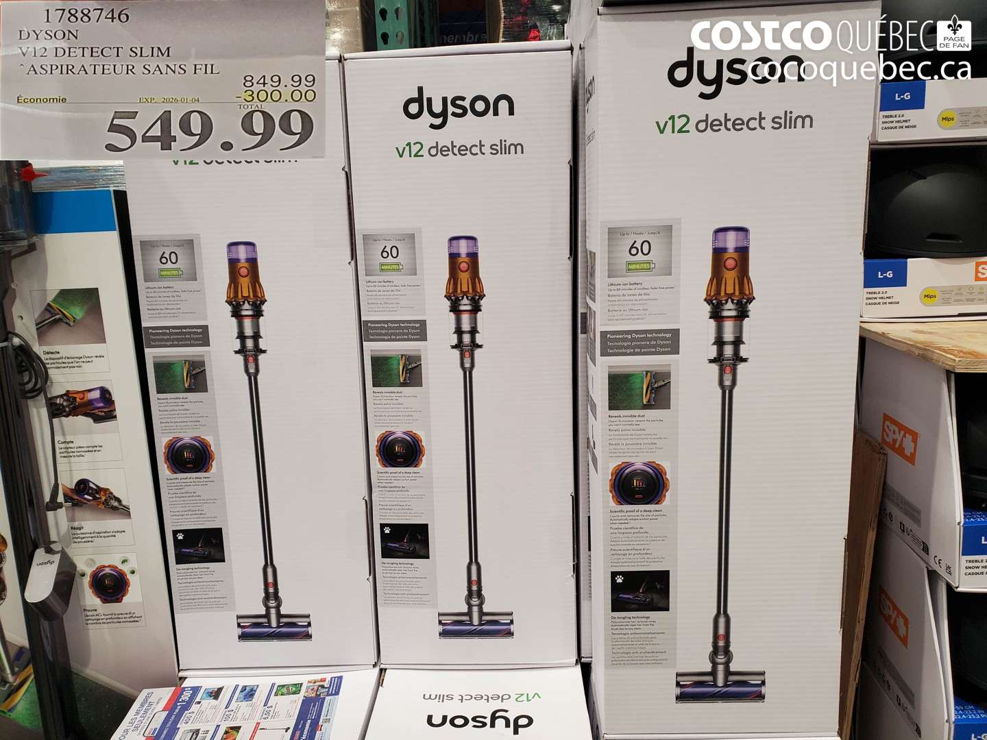 1788746 DYSON V12 DETECT SLIM ASPIRATEUR SANS FIL ($300.00 INSTANT SAVINGS EXPIRES ON 2026-01-04) $549.99