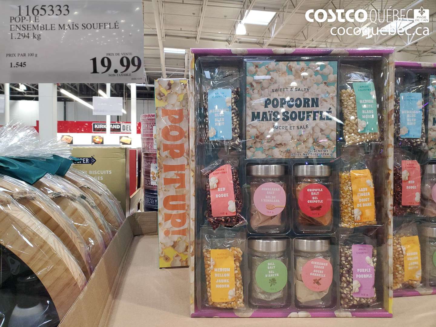 1165333 ENSEMBLE MAÏS SOUFFLÉ 1.294 kg $19.99