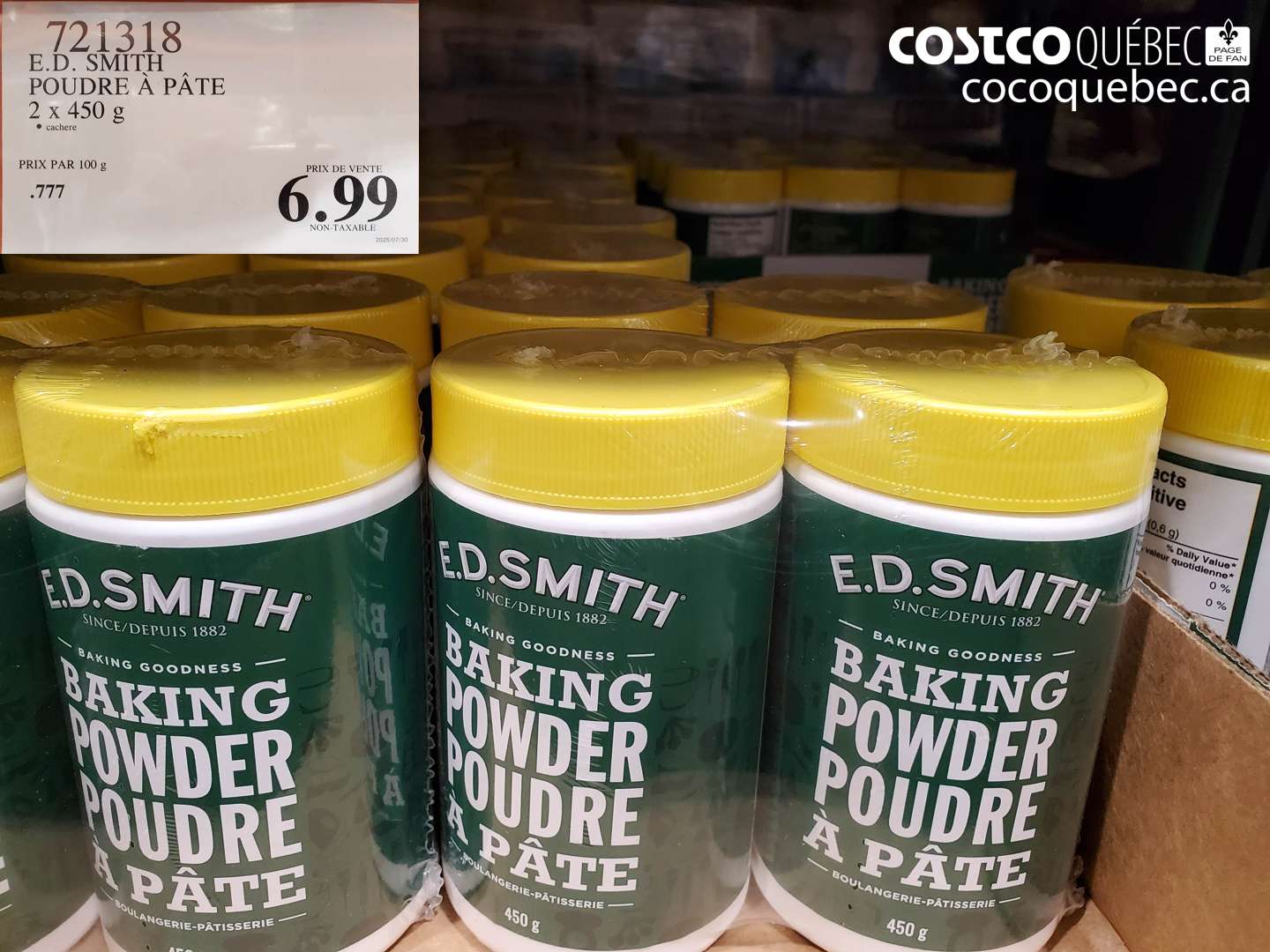 721318 E. D. SMITH POUDRE A PÂTE 2 x 450 g $6.99