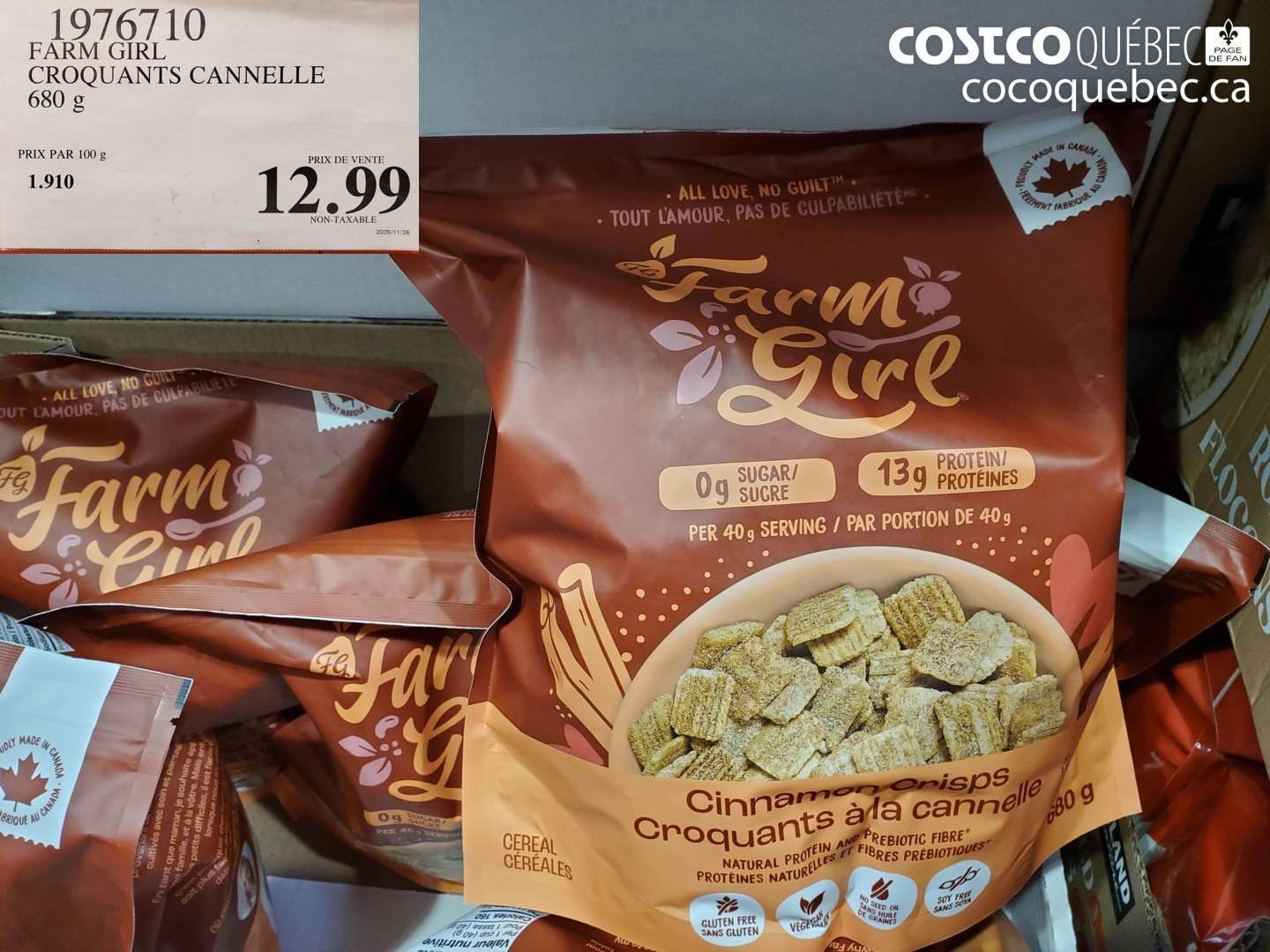 1976710 FARM GIRL CROQUANTS CANNELLE 680 g $12.99