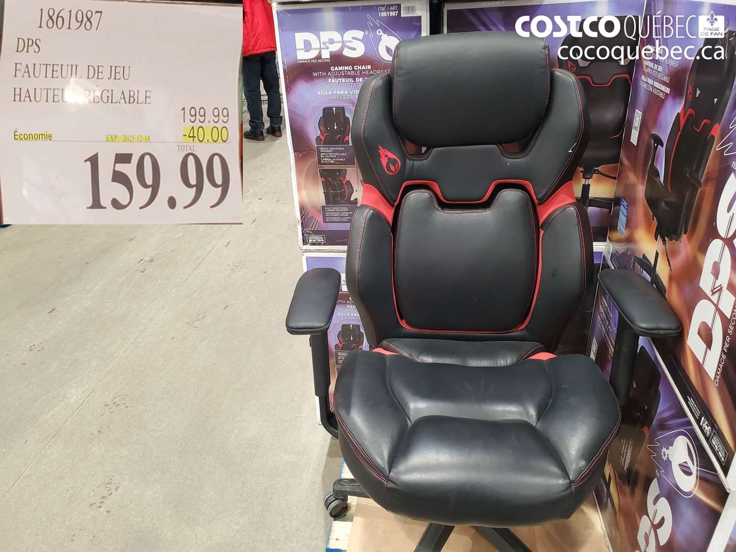 1861987 FAUTEUIL DE JEU HAUTEUR RÉGLABLE (EXPIRES ON 2005-12-14) $159.99