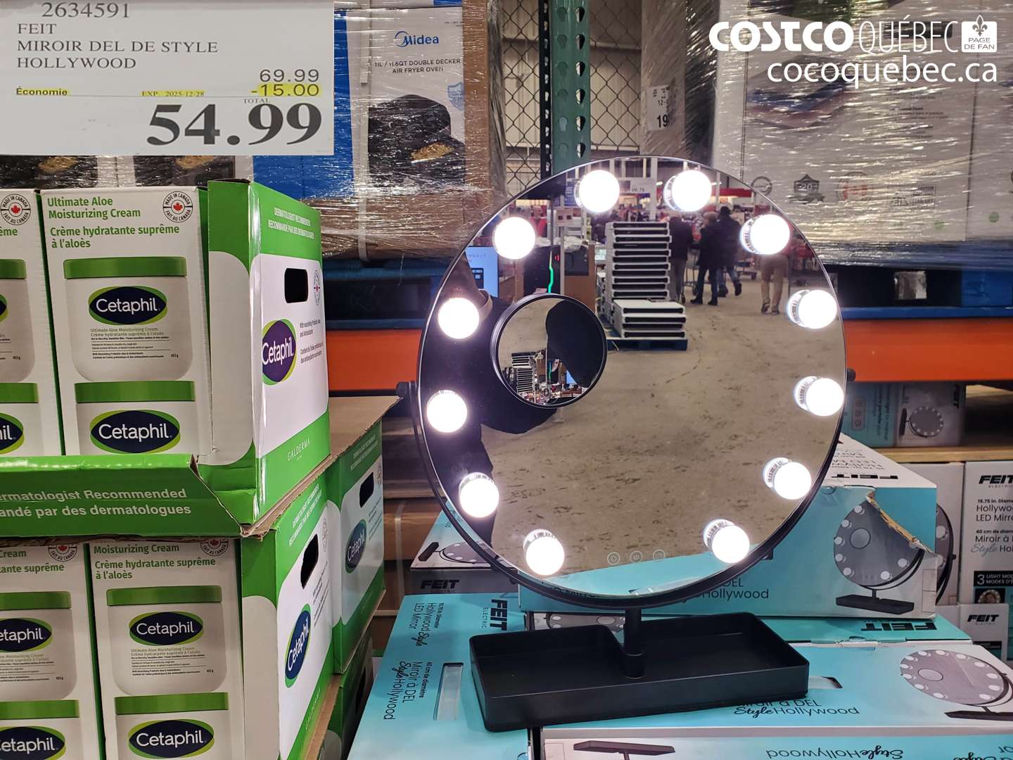 2634591 FEIT MIROIR DEL DE STYLE HOLLYWOOD ($15.00 INSTANT SAVINGS EXPIRES ON 2025-12-28) $54.99