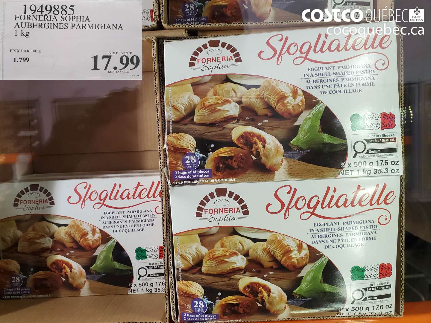 1949885 FORNERIA SOPHIA AUBERGINES PARMIGIANA $17.99