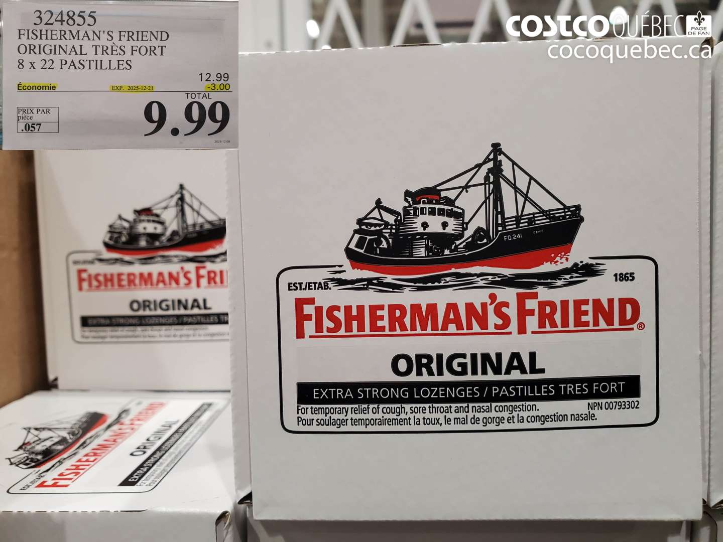 324855 Fisherman's Friend Original Très Fort 8 x 22 Pastilles (EXPIRES ON 2025-12-21) $9.99
