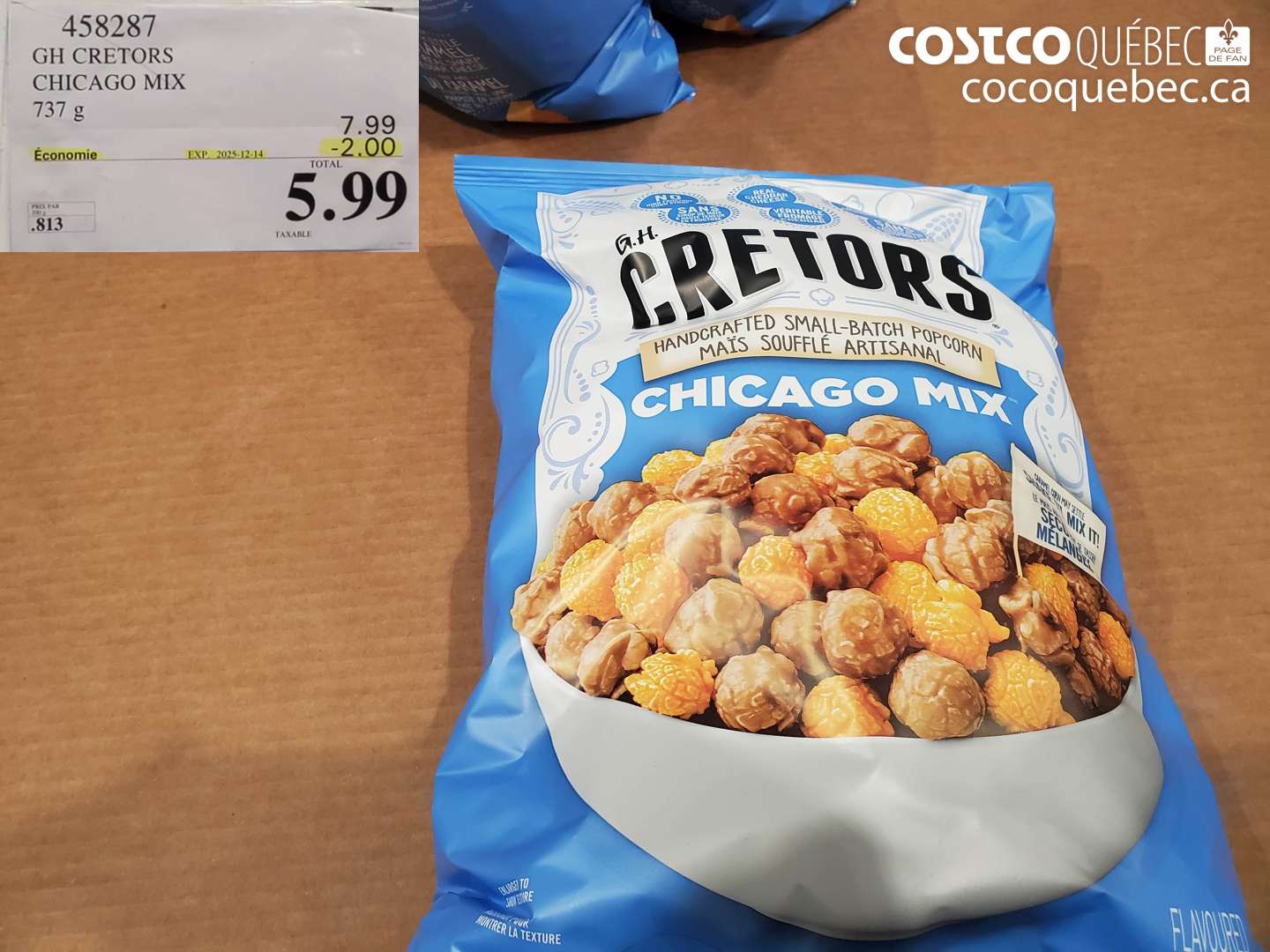 458287 GH CRETORS CHICAGO MIX 737 g (EXPIRES ON 2025-12-14) $5.99