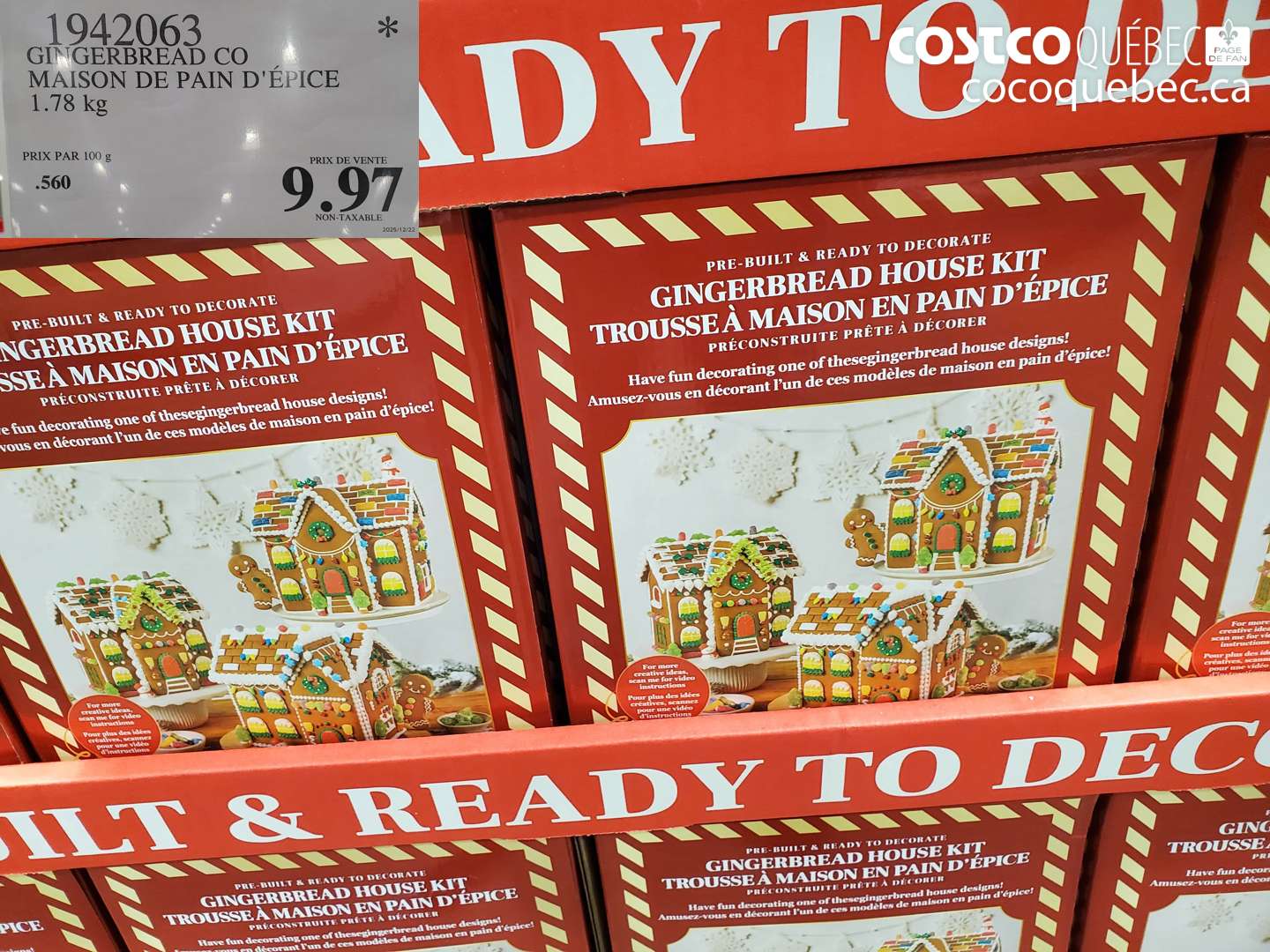 1942063 GINGERBREAD CO MAISON DE PAIN D'ÉPICE $9.97