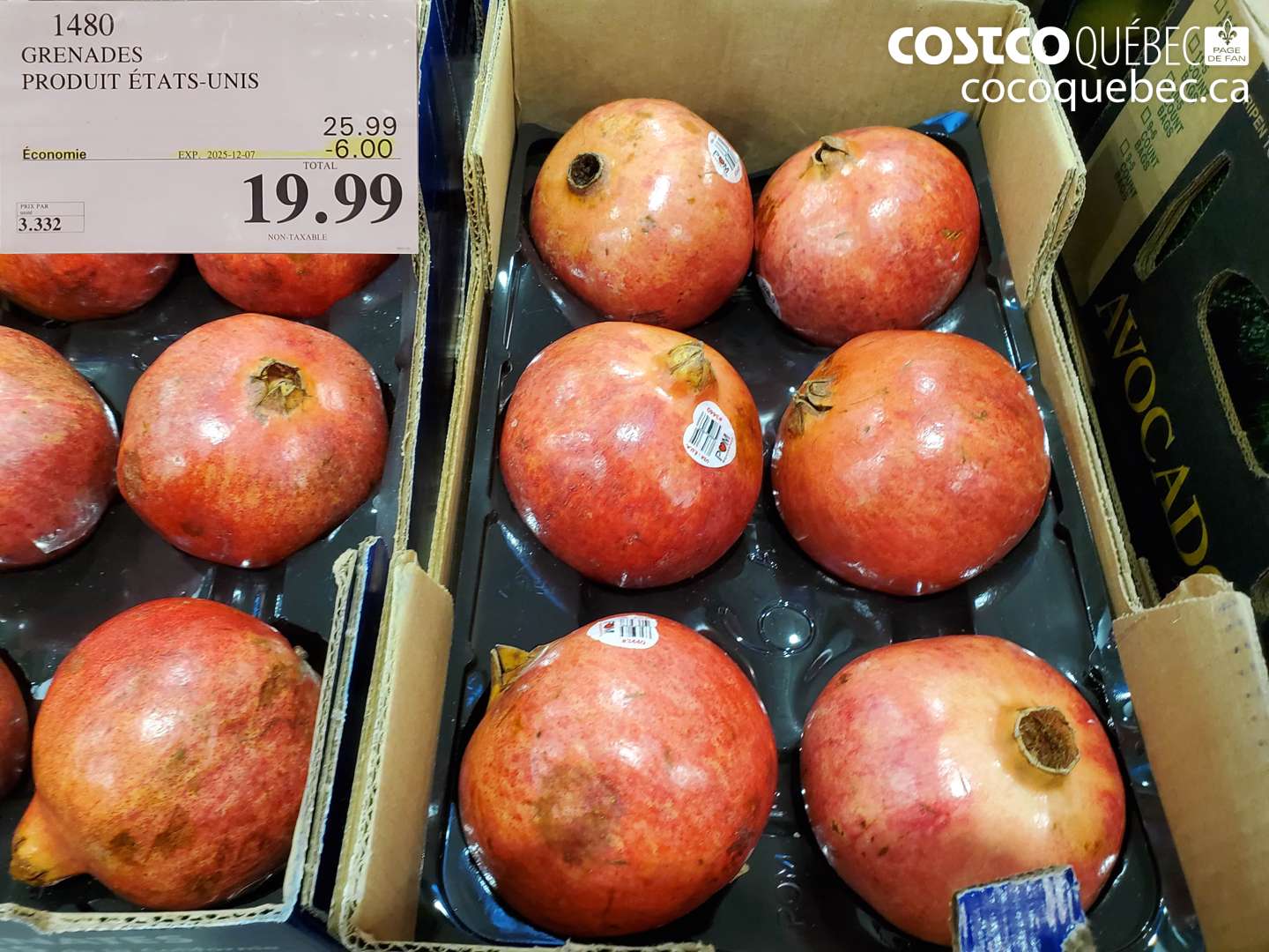 1480 GRENADES PRODUIT D'USA  ($6.00 INSTANT SAVINGS EXPIRES ON 2025-12-07) $19.99