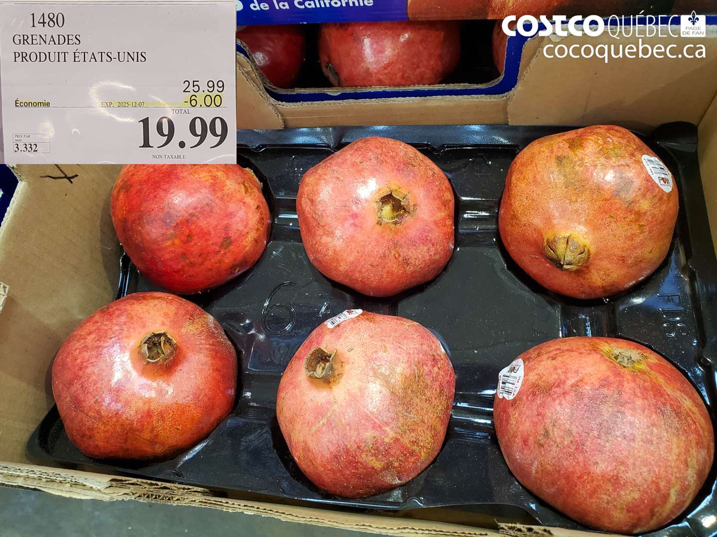 1480 GRENADES PRODUIT ÉTATS-UNIS ($6.00 INSTANT SAVINGS EXPIRES ON 2025-12-07) $19.99