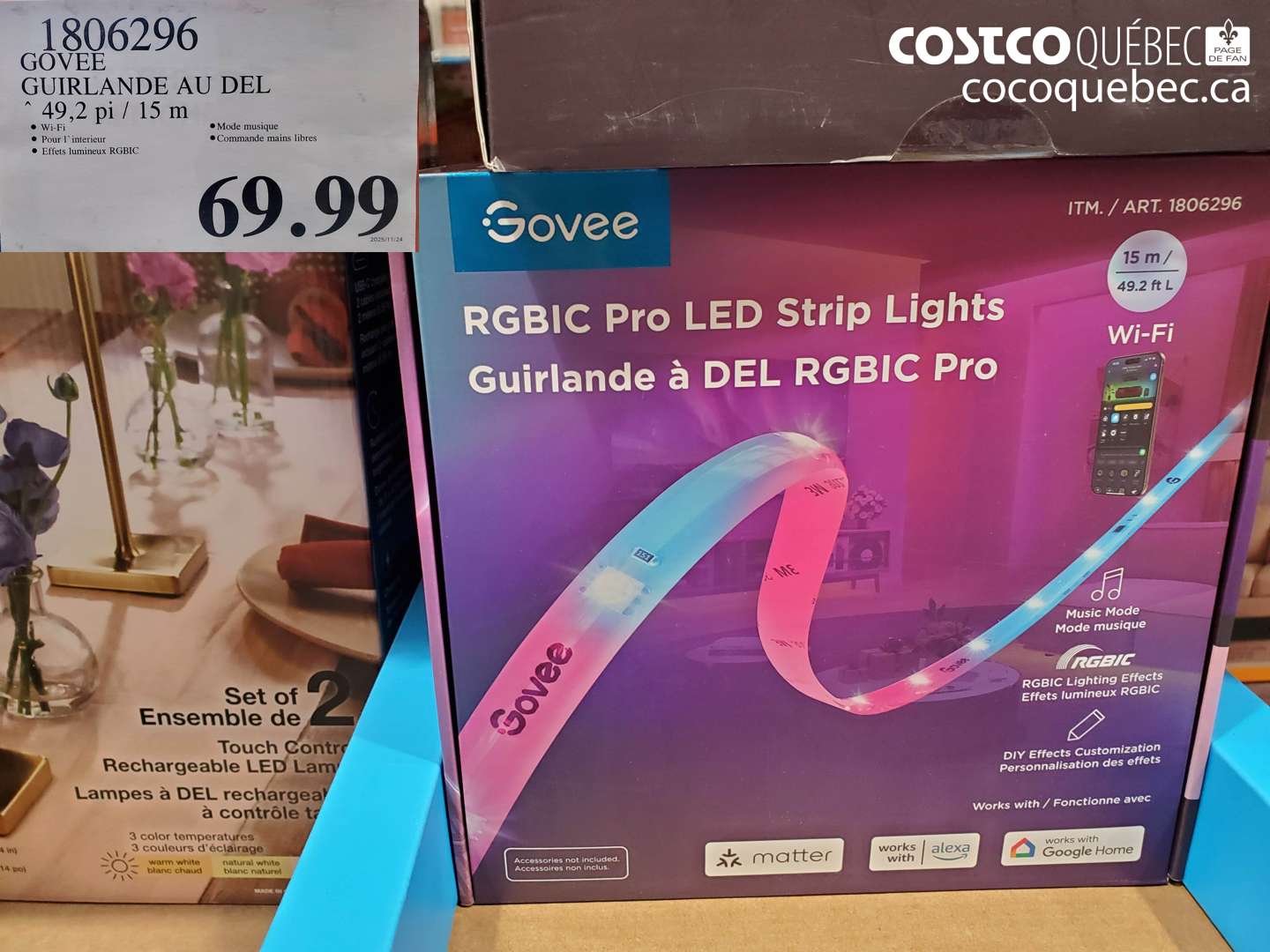 1806296 Govee Guirlande au Del $69.99