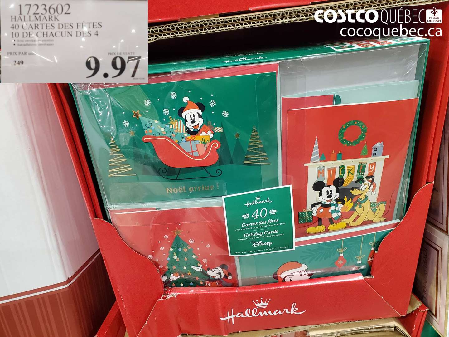 1723602 HALLMARK 40 CARTES DES FÊTES 10 DE CHACUN DES 4 $9.97
