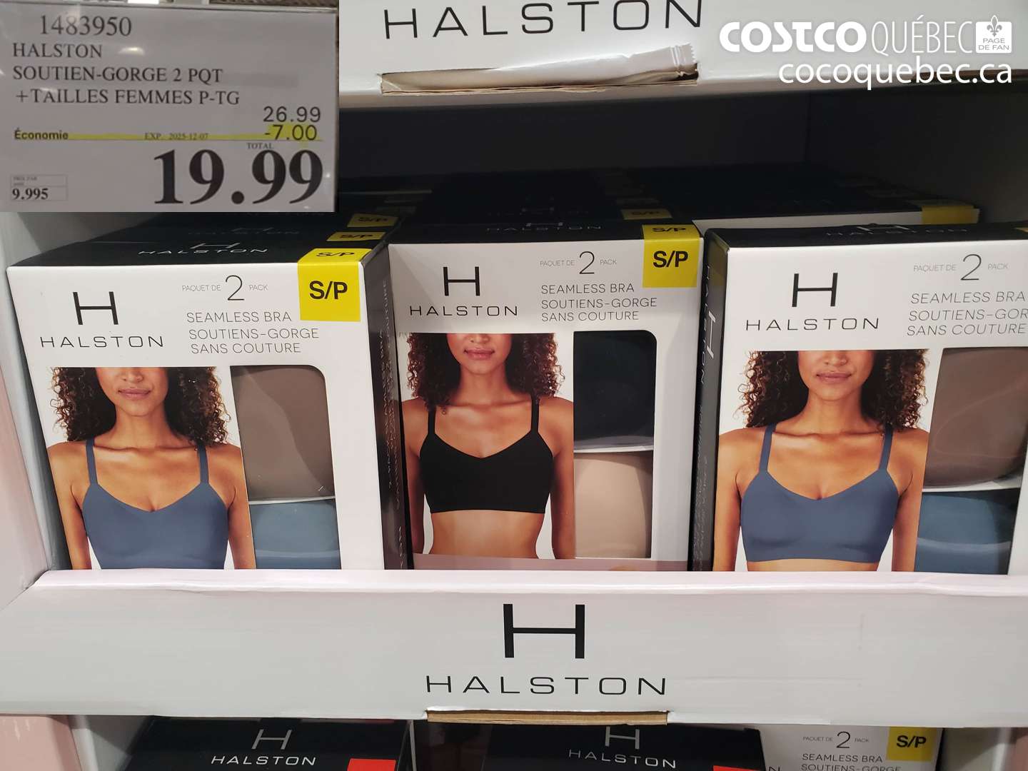 1483950 HALSTON SOUTIEN-GORGE 2 POT + TAILLES FEMMES P-TG ($7.00 INSTANT SAVINGS EXPIRES ON 2025-12-07) $19.99