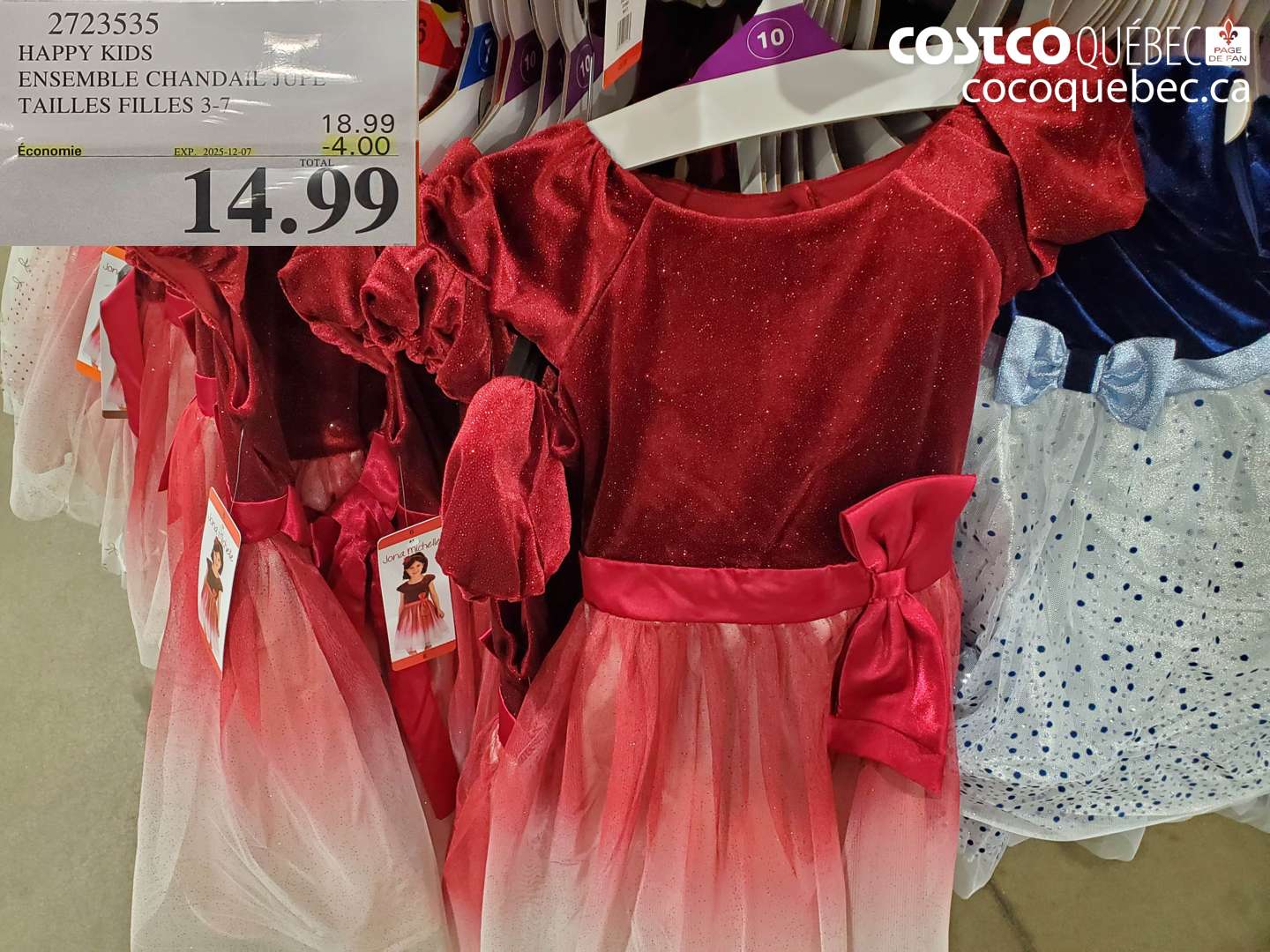 2723535 HAPPY KIDS ENSEMBLE CHANDAIL JUPE FLLES FILLES 3-7 ($4.00 INSTANT SAVINGS EXPIRES ON 2025-12-07) $14.99
