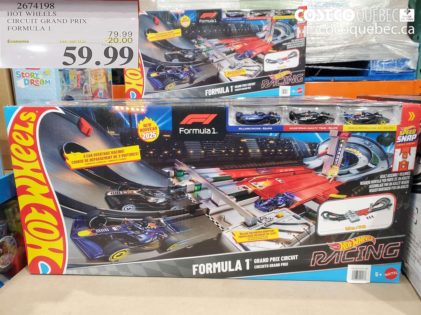 2674198 HOT WHEELS CIRCUIT GRAND PRIX FORMULA 1 ($20.00 INSTANT SAVINGS EXPIRES ON 2025-12-24) $59.99