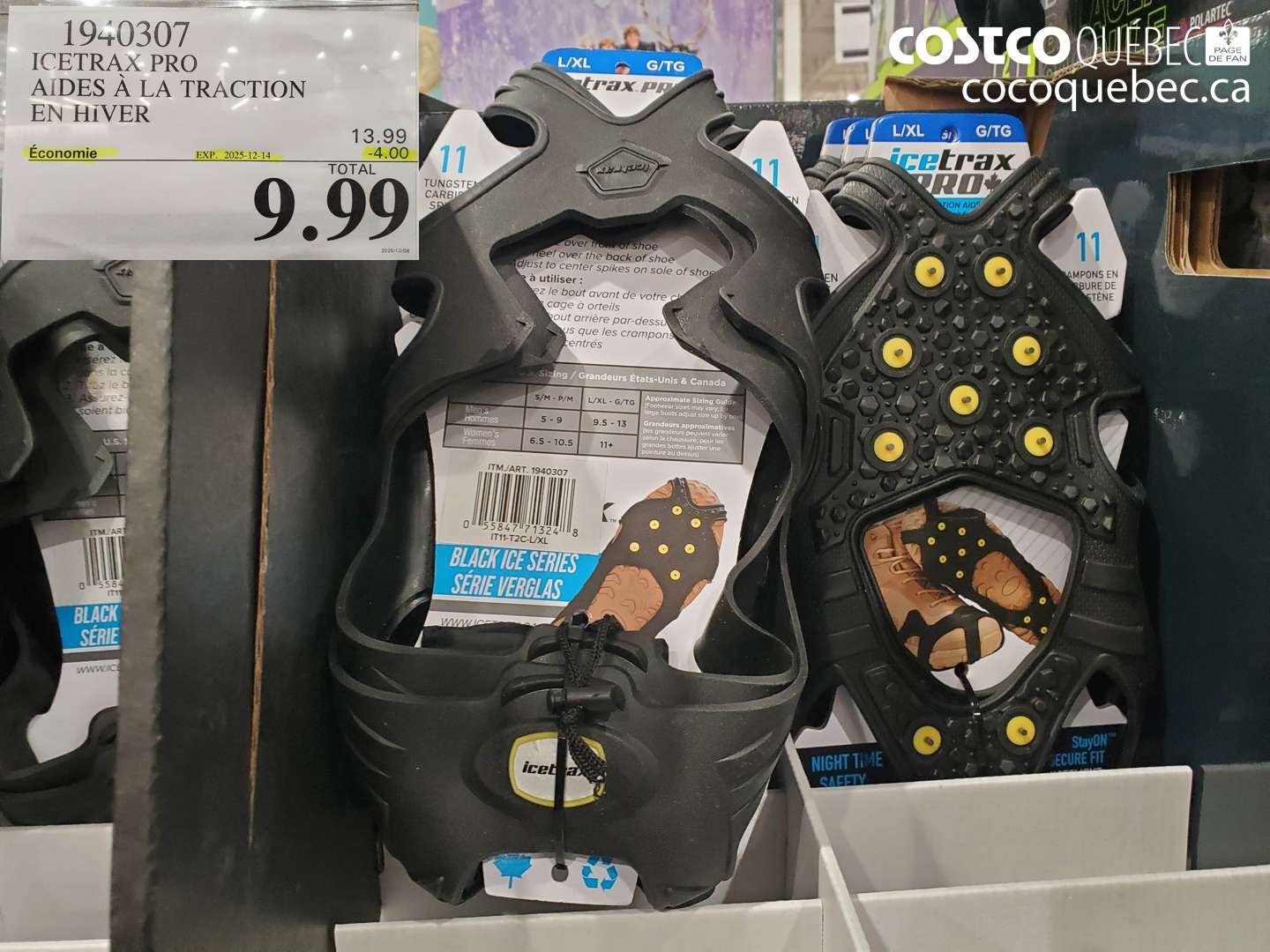 1940307 ICETRAX PRO AIDES À LA TRACTION EN HIVER (EXPIRES ON 2025-12-14) $9.99