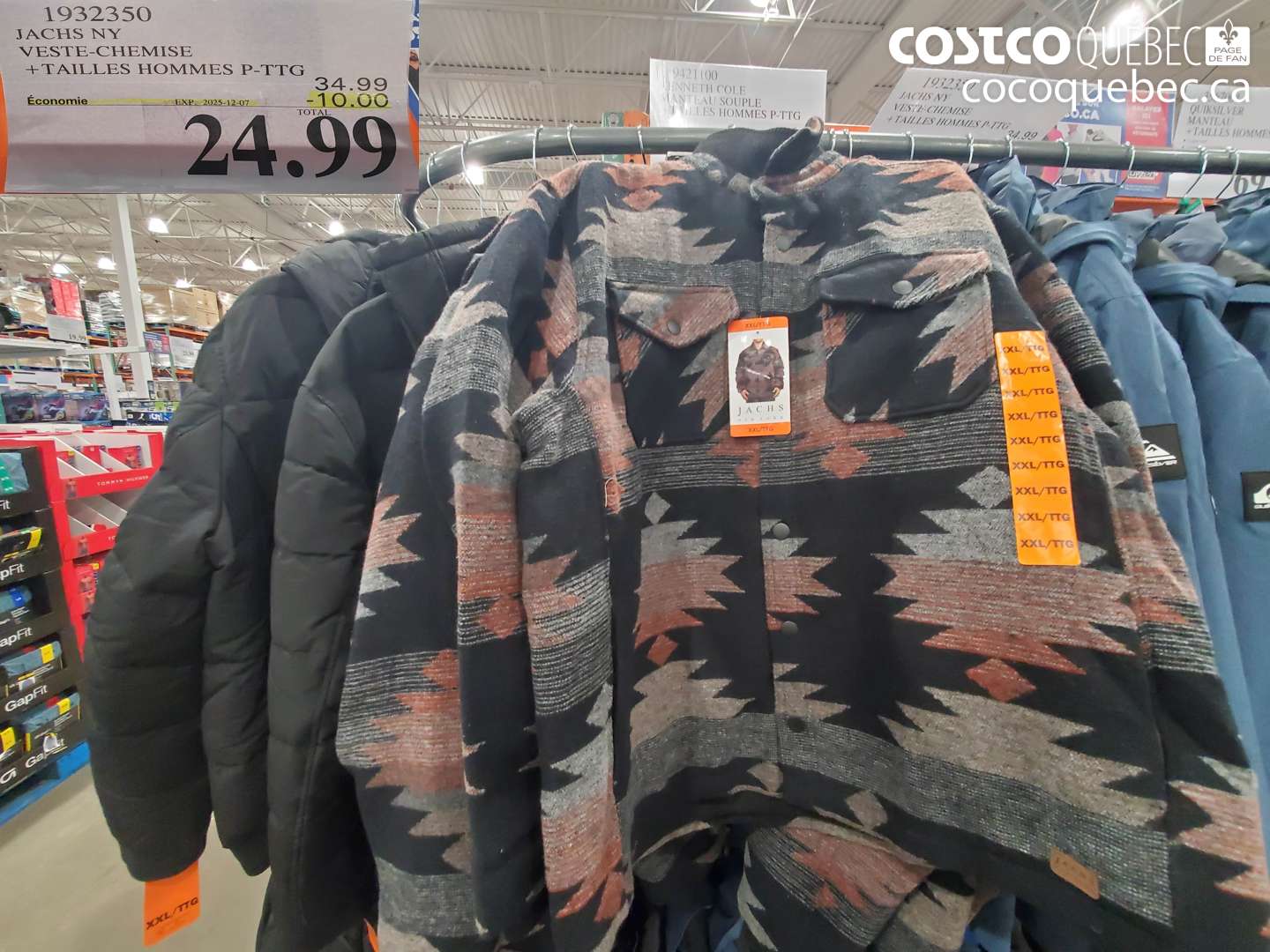 1932350 JACHS NY VESTE-CHEMISE +TAILLES HOMMES P-TTG ($10.00 INSTANT SAVINGS EXPIRES ON 2025-12-07) $24.99