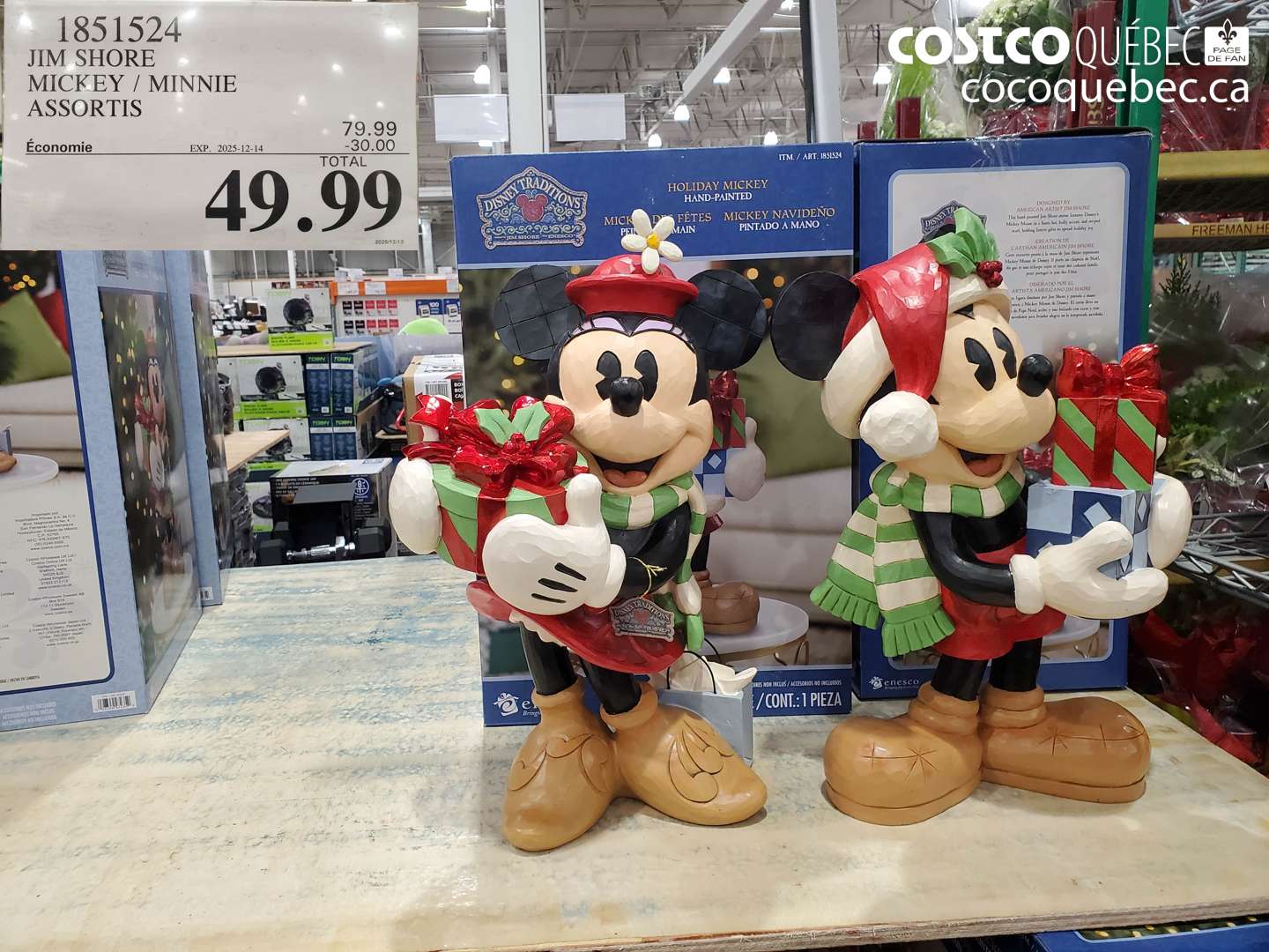 1851524 JIM SHORE MICKEY / MINNIE ASSORTIS ($30.00 INSTANT SAVINGS EXPIRES ON 2025-12-14) $49.99