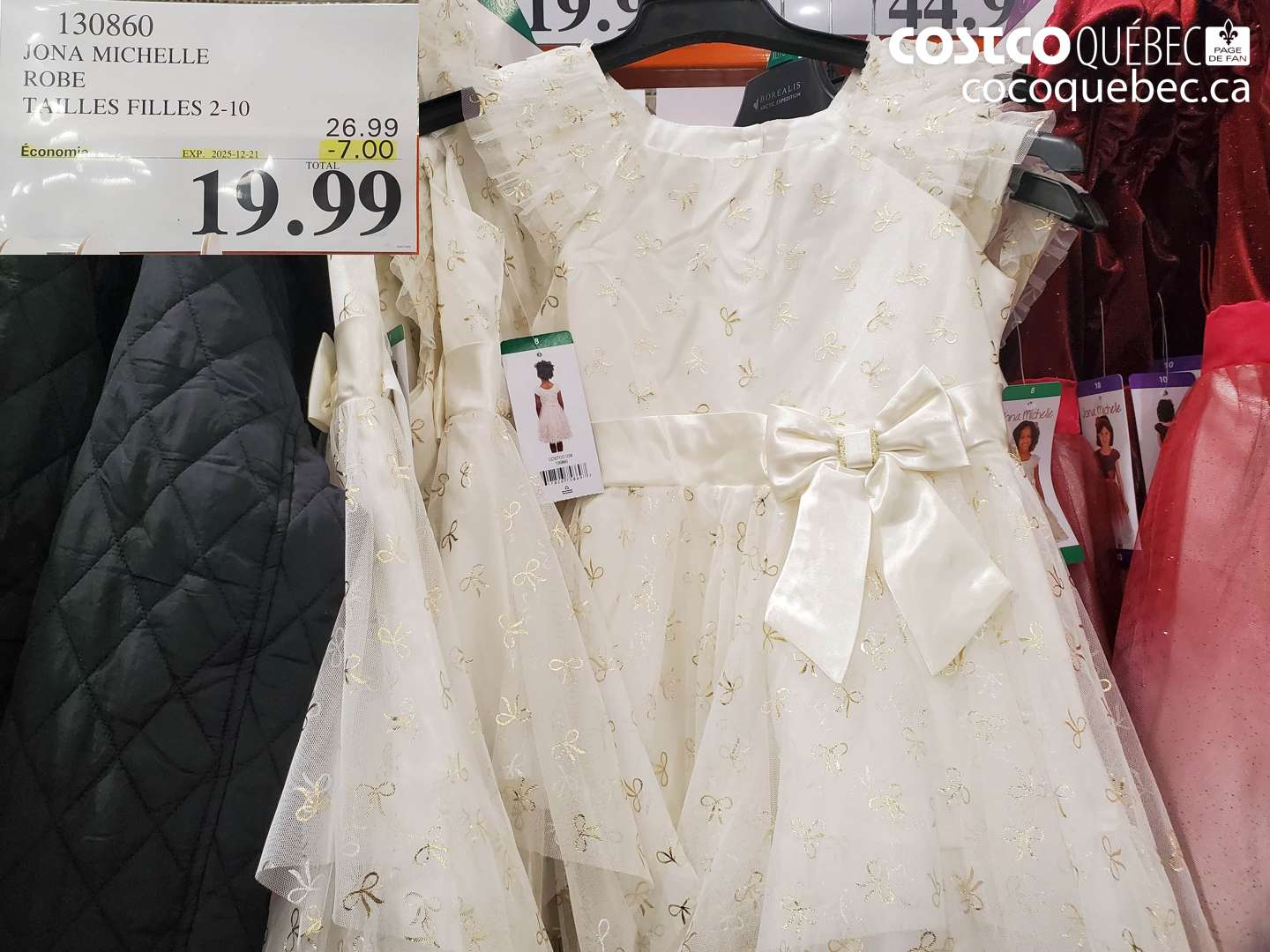 130860 JONA MICHELLE ROBE TAILLES FILLES 2-10 ($7.00 INSTANT SAVINGS EXPIRES ON 2025-12-21) $19.99