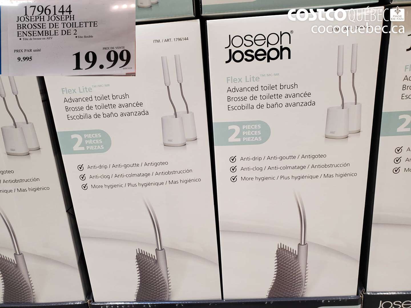 1796144 JOSEPH JOSEPH BROSSE DE TOILETTE ENSEMBLE DE 2 $19.99