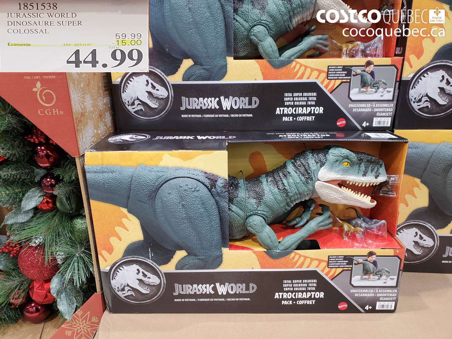 1851538 JURASSIC WORLD DINOSAURE SUPER COLOSSAL ($15.00 INSTANT SAVINGS EXPIRES ON 2025-12-07) $44.99
