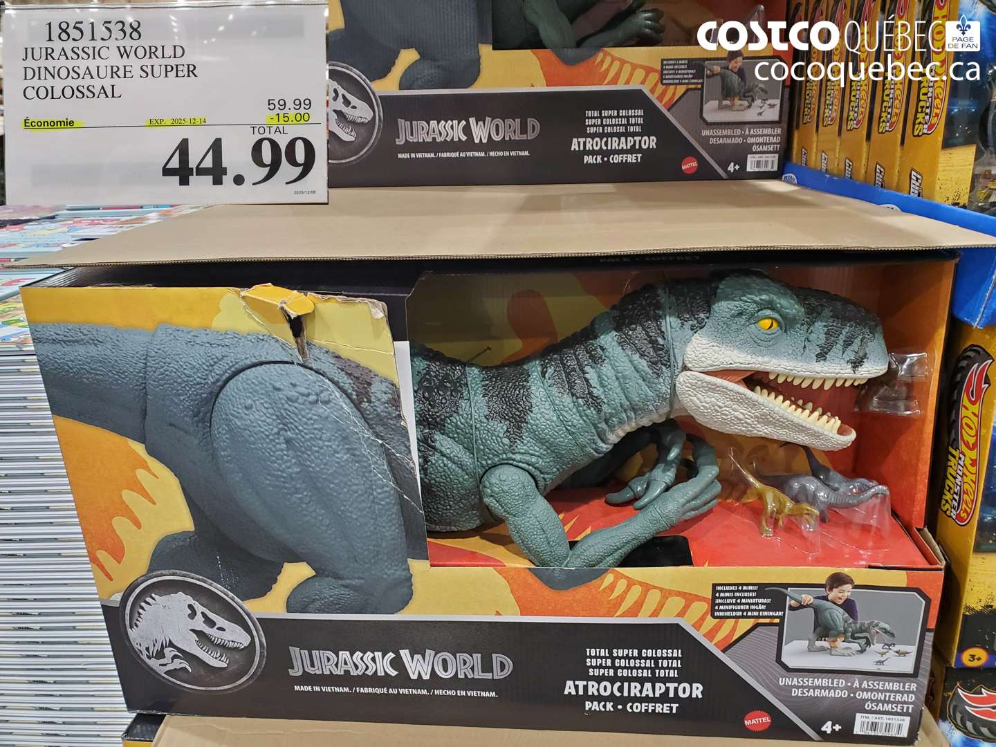 1851538 JURASSIC WORLD DINOSAURE SUPER COLOSSAL (EXPIRES ON 2025-12-14) $44.99