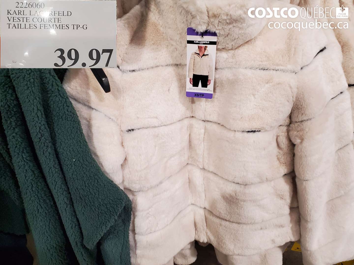 2226060 KARL LAGERFELD VESTE COURTE TAILLES FEMMES TP-G $39.97