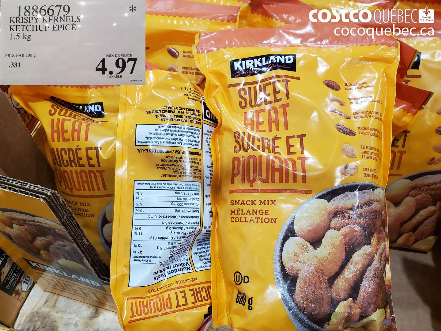 1886679 KRISPY KERNELS KETCHUP EPICÉ 1.5 kg $4.97