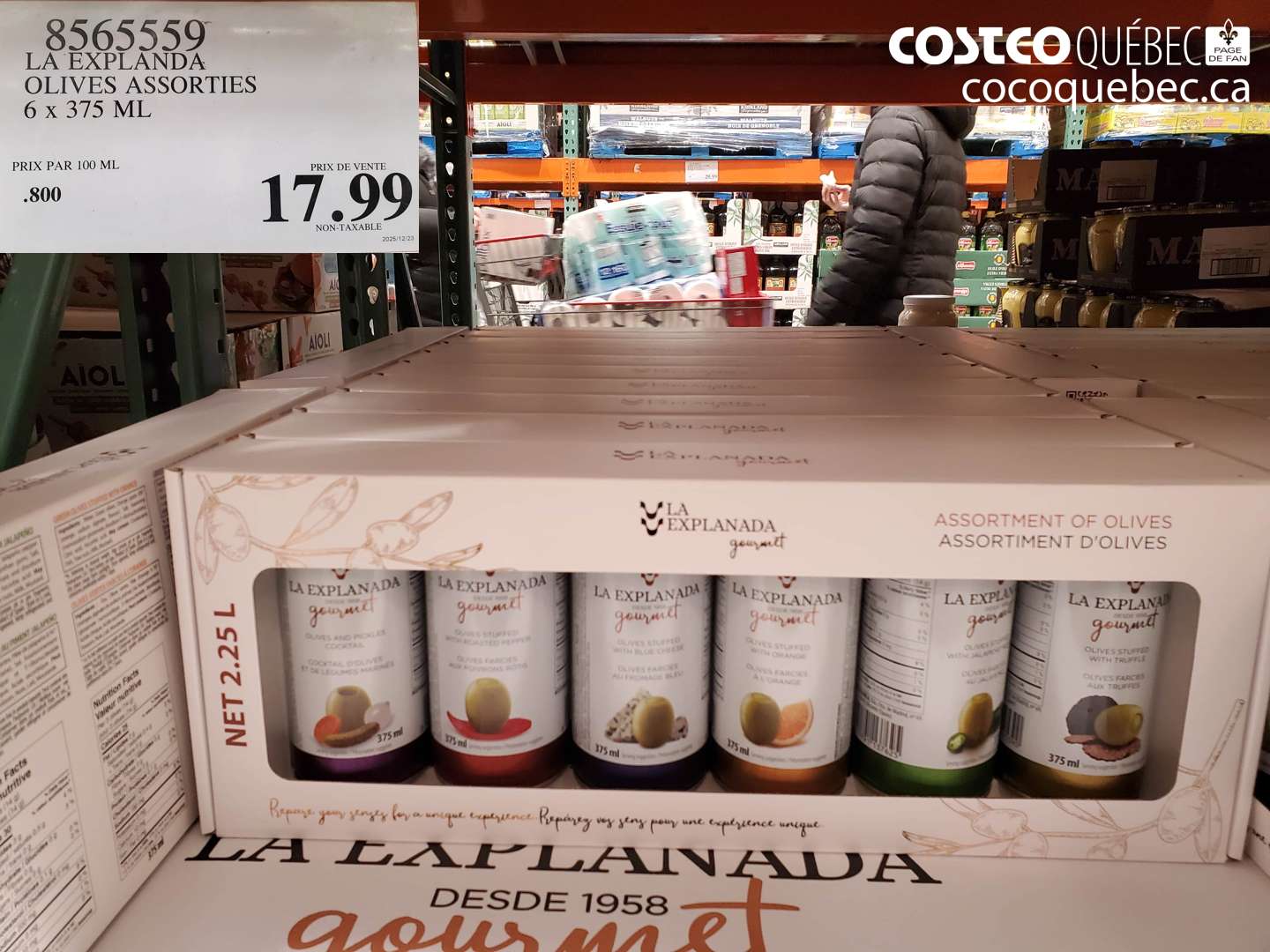 8565559 LA ESPAÑOLA OLIVES ASSORTIES 6 x 375 ML $17.99