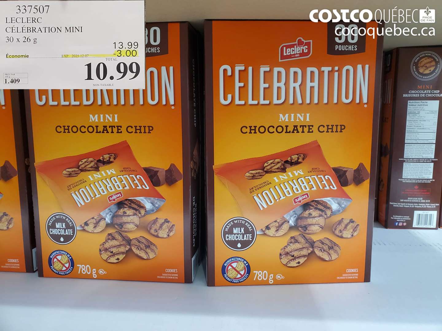 337507 LECLERC CÉLÉBRATION MINI 30 x 26 g ($3.00 INSTANT SAVINGS EXPIRES ON 2025-12-07) $10.99