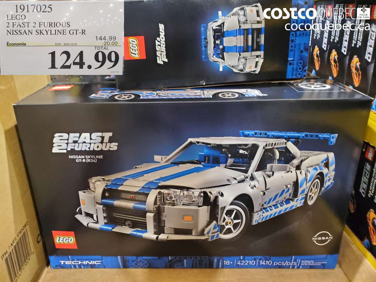 1917025 LEGO 2 FAST 2 FURIOUS NISSAN SKYLINE GT-R ($20.00 INSTANT SAVINGS EXPIRES ON 2025-12-01) $124.99