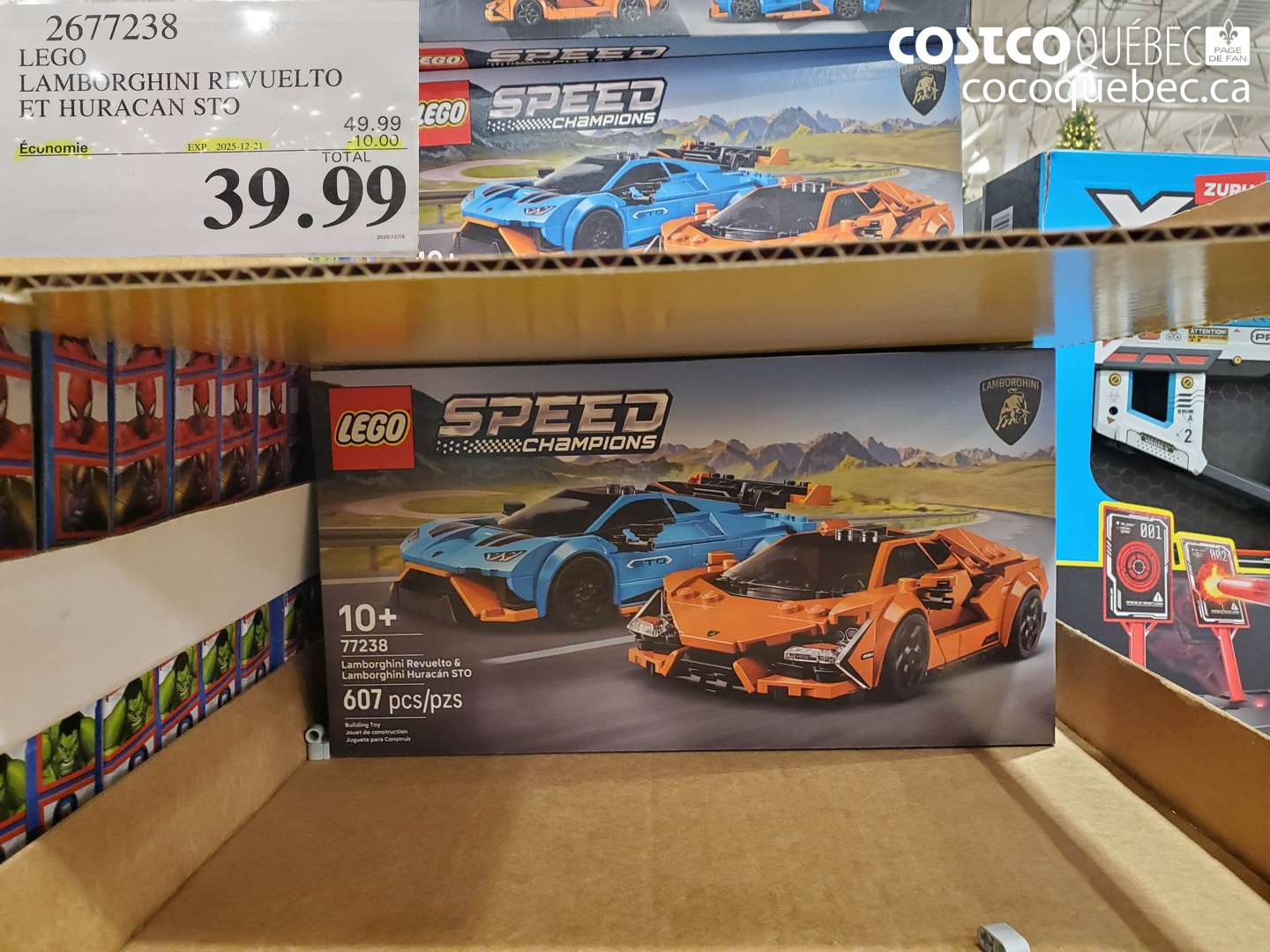 2677238 LEGO LAMBORGHINI REVUELTO ET HURACAN STO ($10.00 INSTANT SAVINGS EXPIRES ON 2025-12-21) $39.99