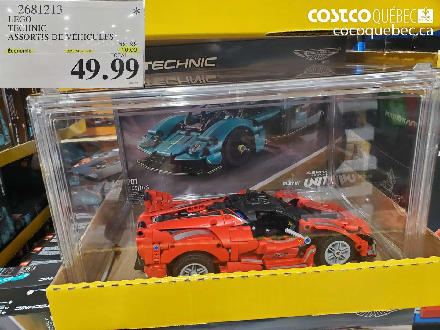 2681213 LEGO TECHNIC ASSORTIS DE VEHICULES  ($10.00 INSTANT SAVINGS EXPIRES ON 2025-12-01) $49.99