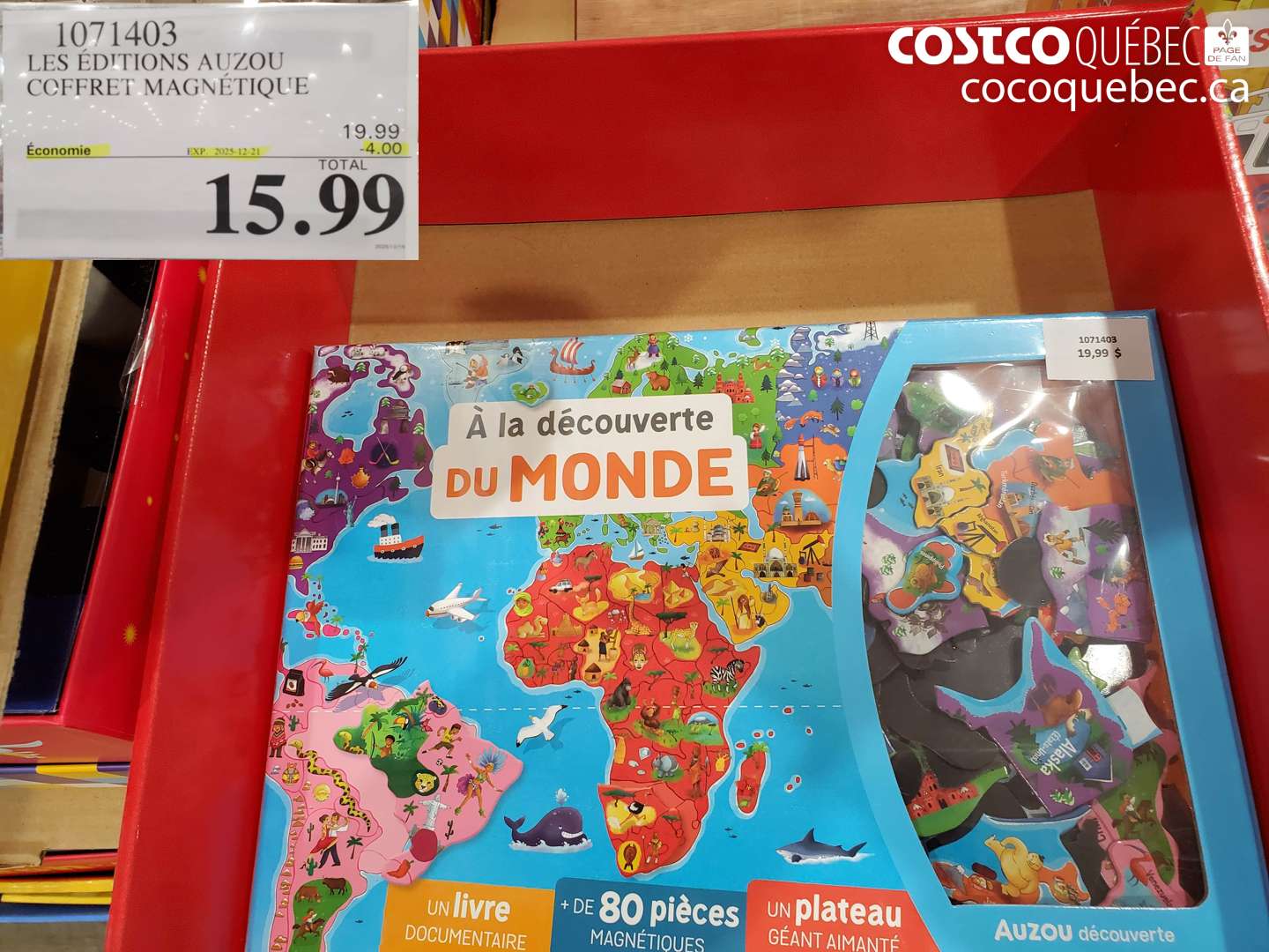 1071403 LES ÉDITIONS AUZOU COFFRET MAGNÉTIQUE ($4.00 INSTANT SAVINGS EXPIRES ON 2025-12-21) $15.99