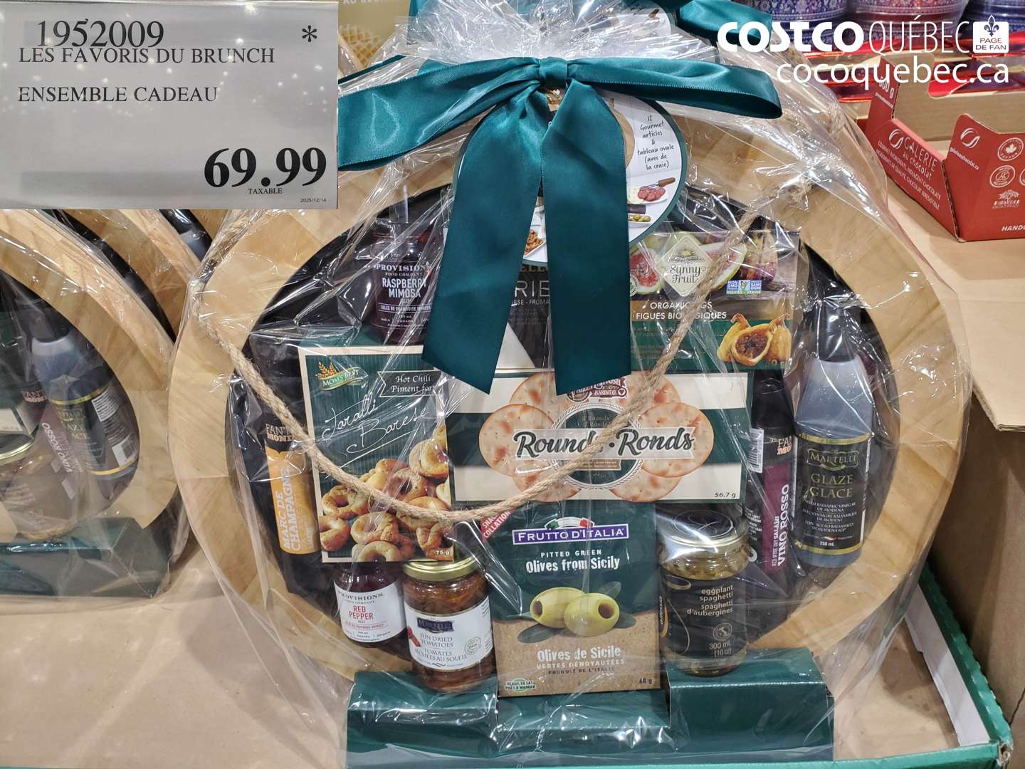 1952009 LES FAVORIS DU BRUNCH ENSEMBLE CADEAU $69.99