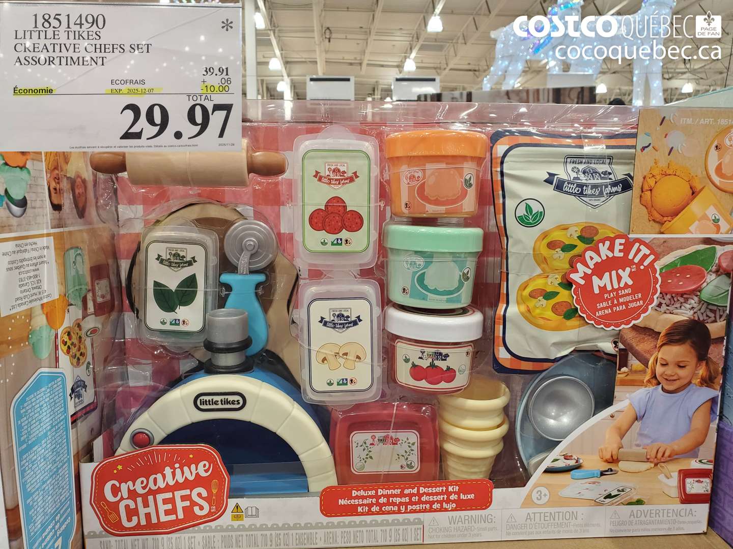 1851490 LITTLE TIKES CREATIVE CHEFS SET  ($10.00 INSTANT SAVINGS EXPIRES ON 2025-12-07) $29.97