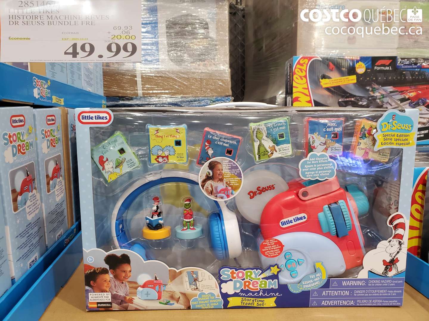 2851467 LITTLE TIKES HISTOIRE MACHINE RÊVES DR SEUSS BUNDLE FRE ($20.00 INSTANT SAVINGS EXPIRES ON 2025-12-24) $49.99