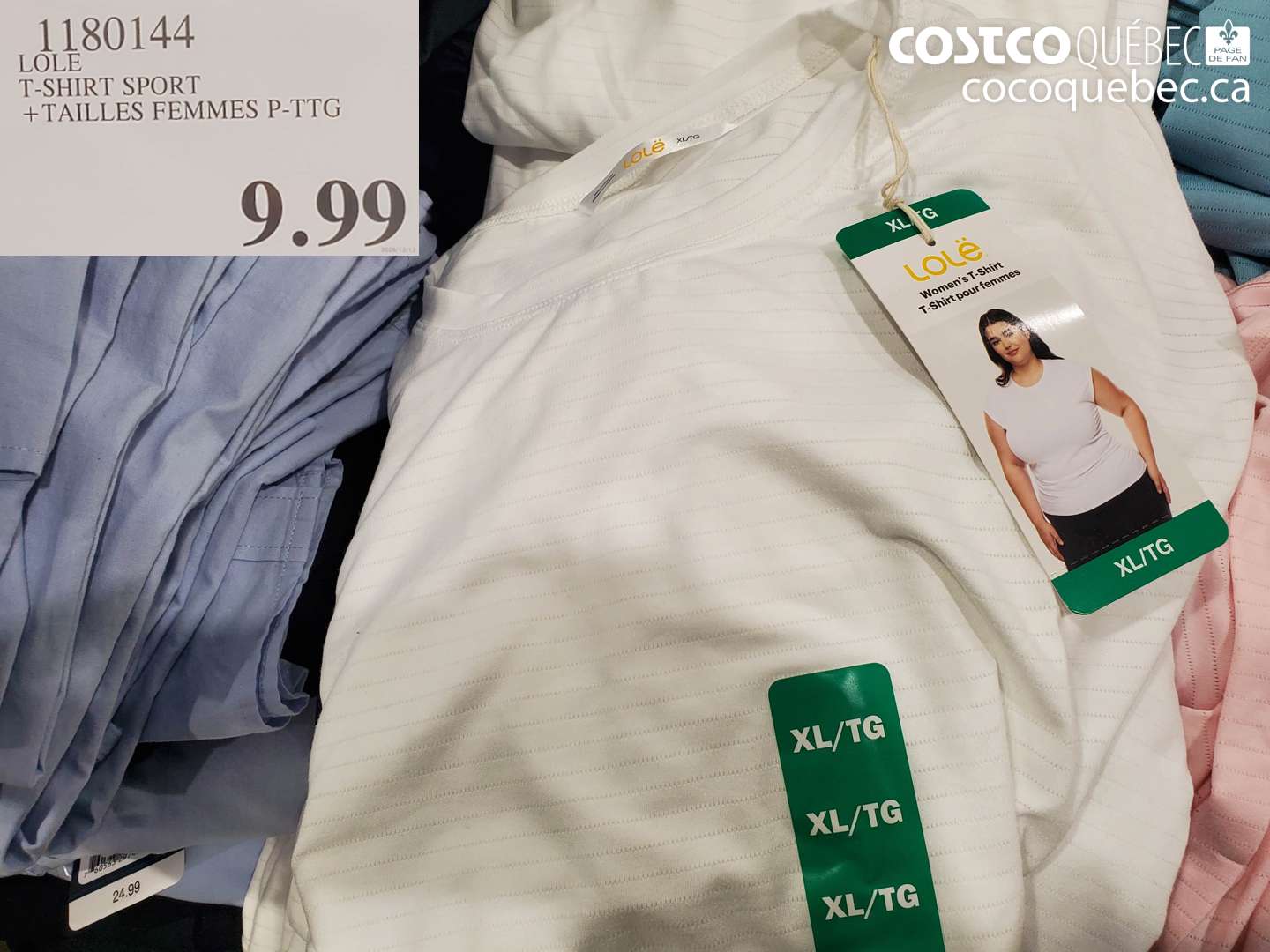 1180144 LOLE T-SHIRT SPORT + TAILLES FEMMES P-TTG $9.99