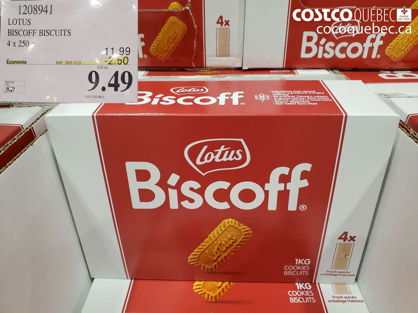 1208941 LOTUS BISCOFF BISCUITS ($2.50 INSTANT SAVINGS EXPIRES ON 2025-12-23) $9.49