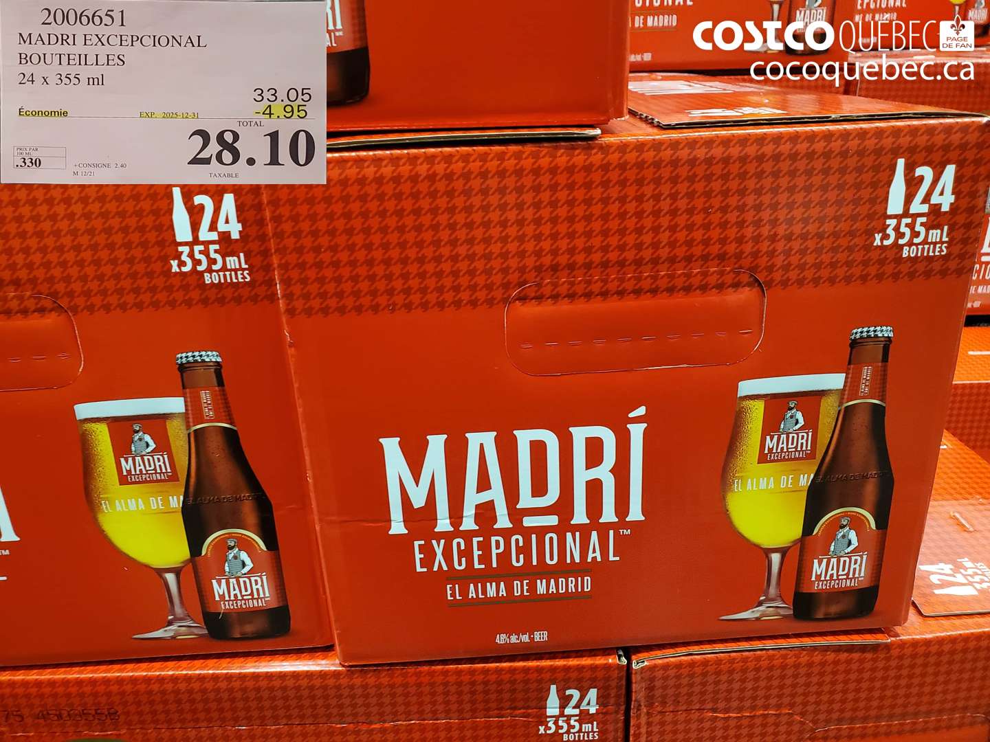 2006651 MADRI EXCEPCIONAL BOUTEILLES ($4.95 INSTANT SAVINGS EXPIRES ON 2025-12-31) $28.10