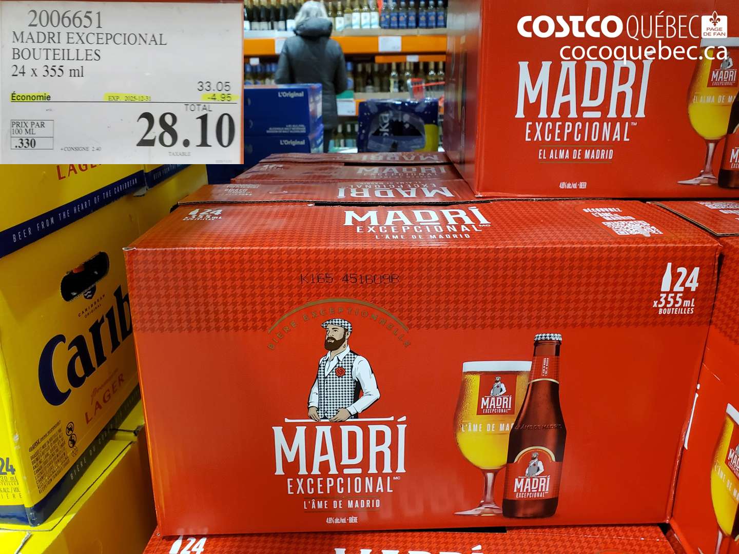 2006651 MADRI EXCEPCIONAL BOUTEILLES ($4.95 INSTANT SAVINGS EXPIRES ON 2025-12-31) $28.10