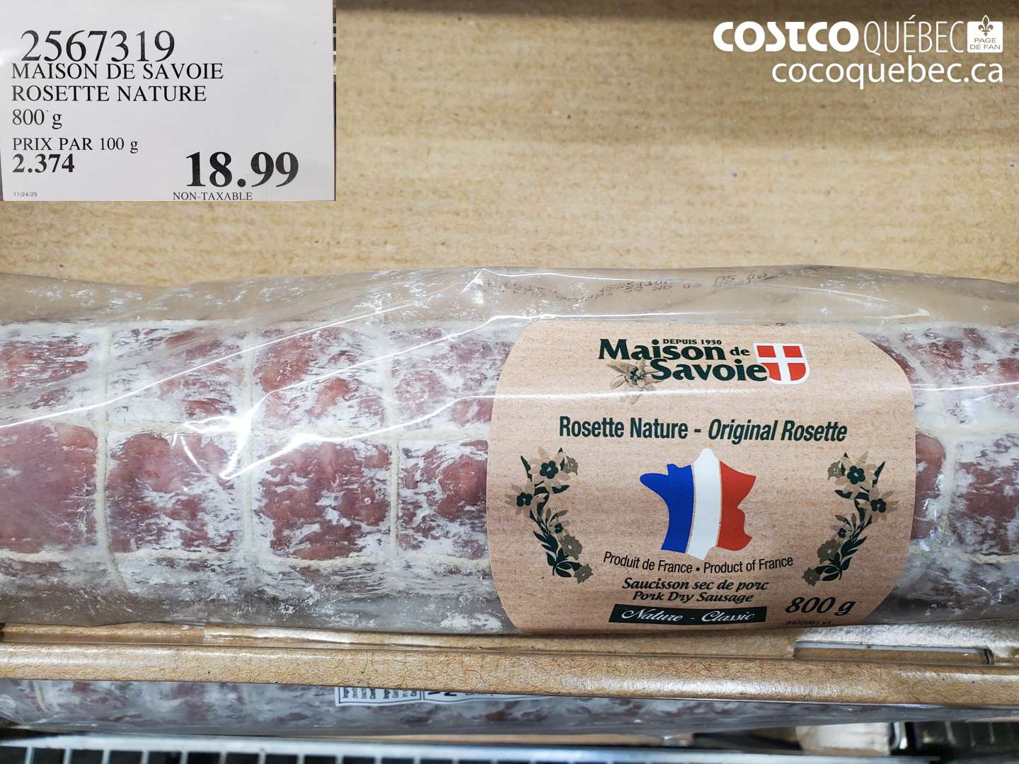 2567319 MAISON DE SAVOIE ROSETTE NATURE $18.99