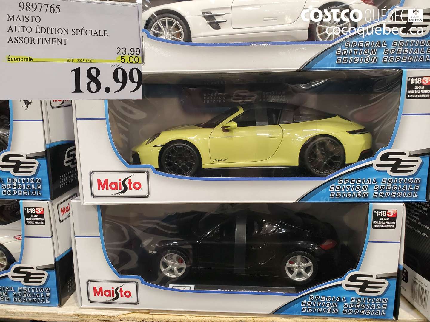 9897765 MAISTO AUTO ÉDITION SPÉCIALE ASSORTIMENT ($5.00 INSTANT SAVINGS EXPIRES ON 2025-12-07) $18.99