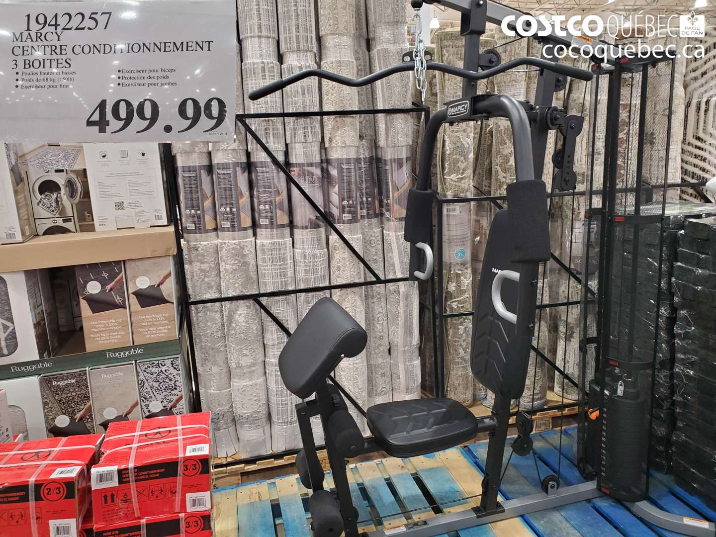 1942257 MARCY CENTRE CONDITIONNEMENT 3 BOITES $499.99