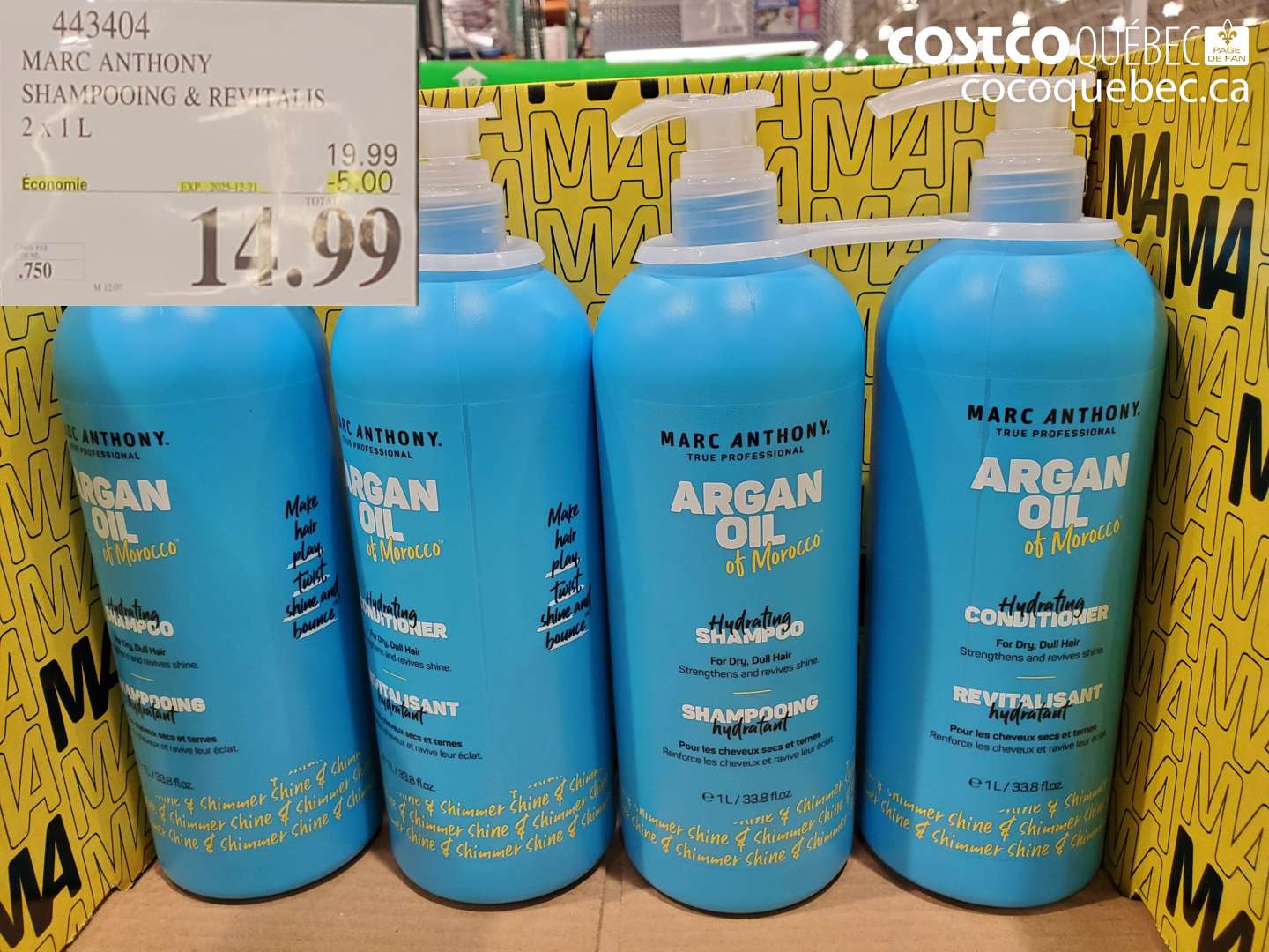 443404 MARC ANTHONY SHAMPOOING + REVITALS ($5.00 INSTANT SAVINGS EXPIRES ON 2025-12-21) $14.99