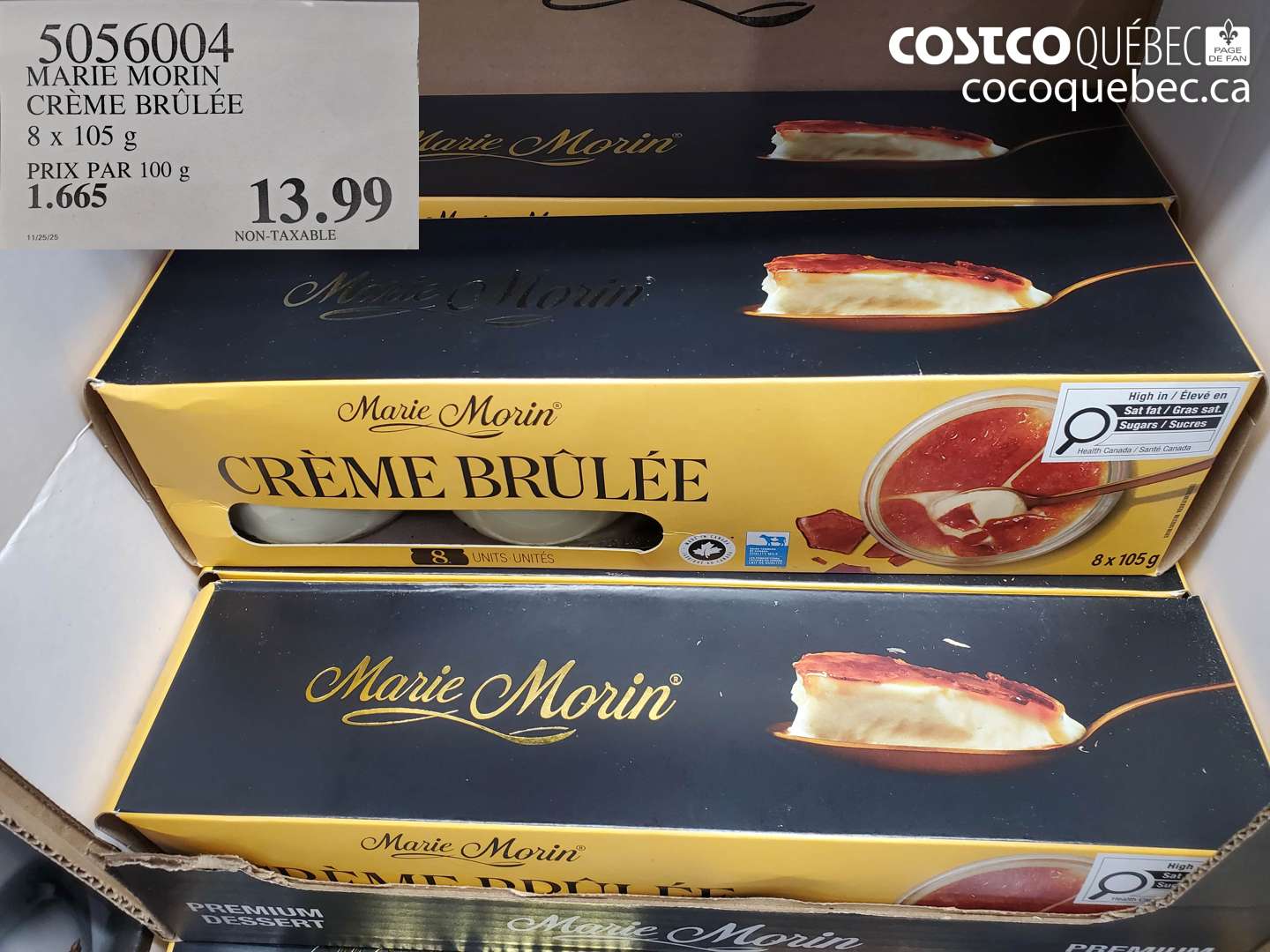 505604 MARIE MORIN CRÈME BRÛLÉE $13.99