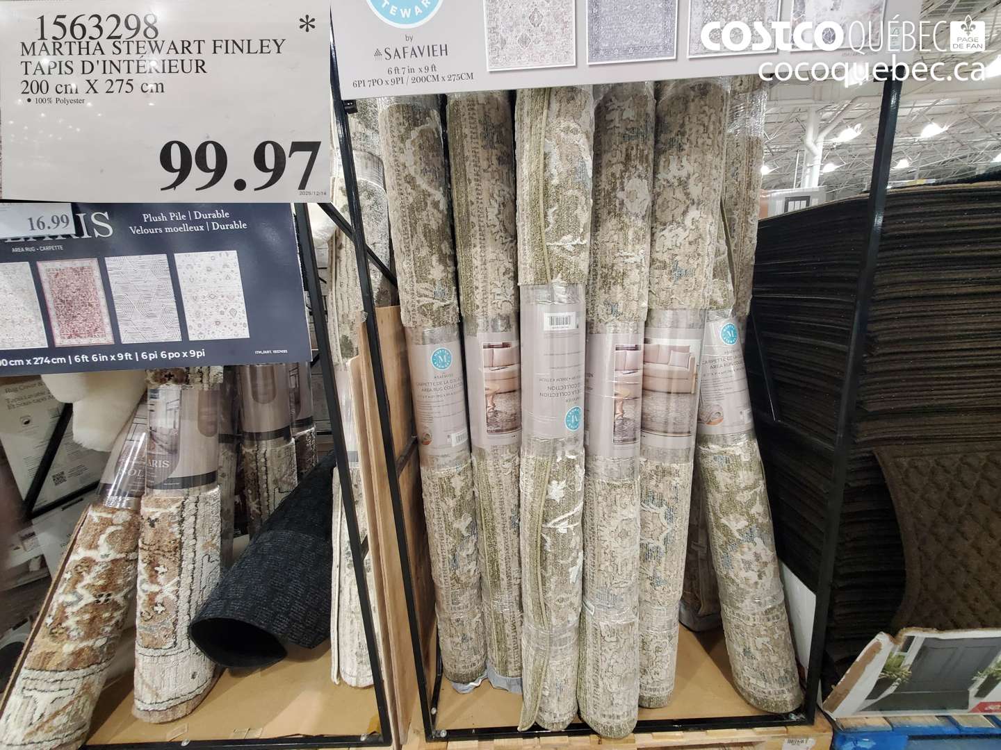 1563298 MARTHA STEWART FINLEY TAPIS D'INTÉRIEUR $99.97