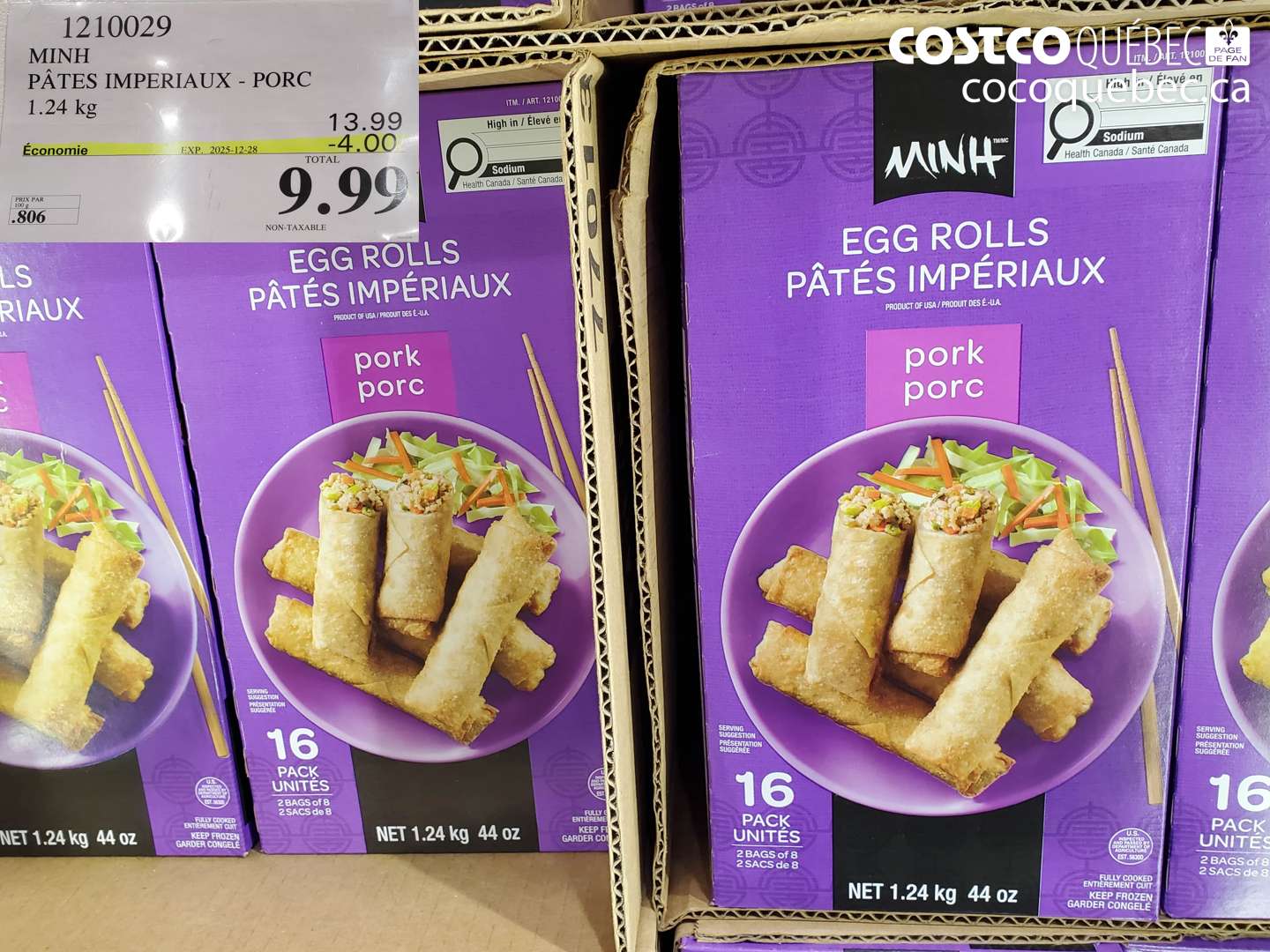1210029 MINH PÂTES IMPERIALAUX - PORC ($4.00 INSTANT SAVINGS EXPIRES ON 2025-12-28) $9.99
